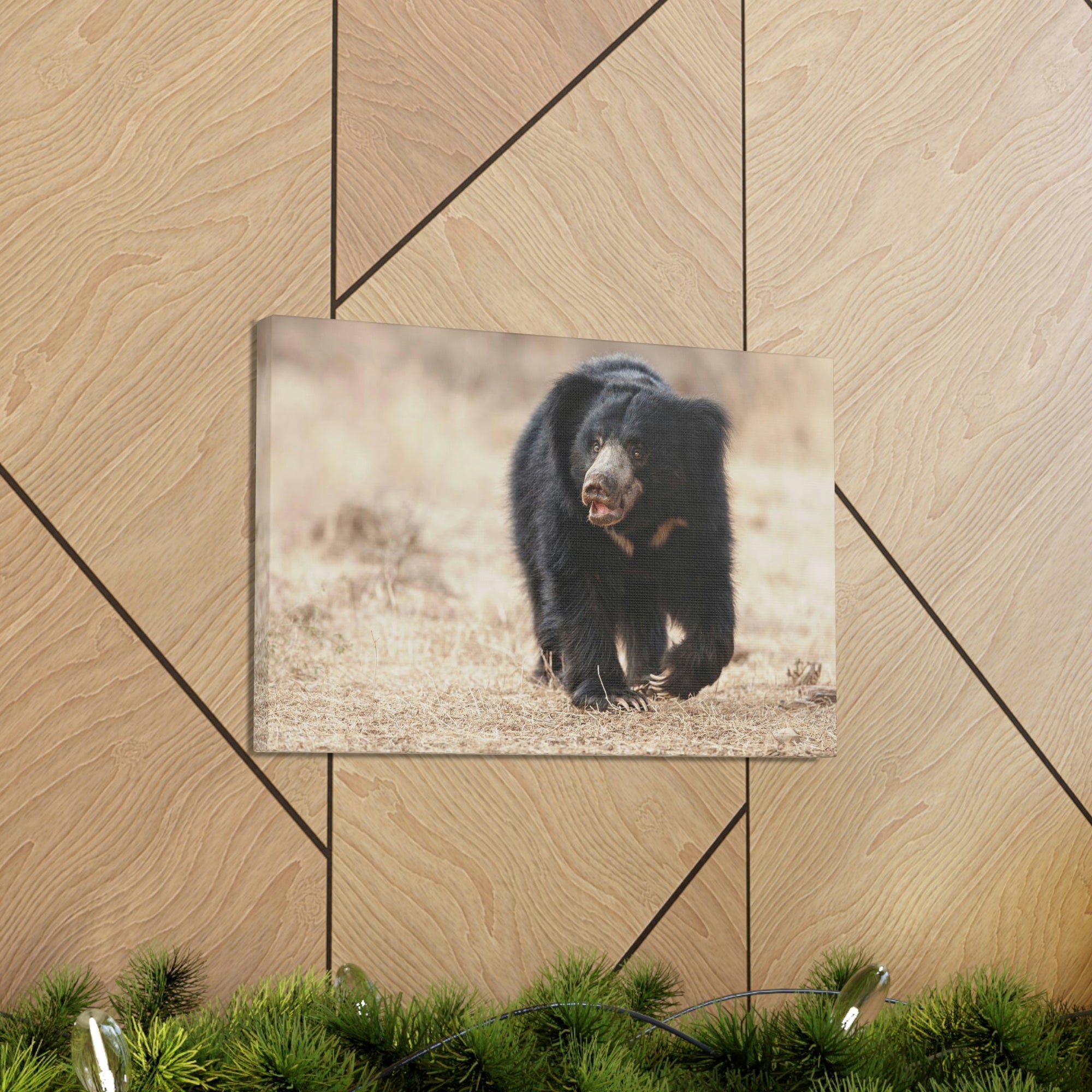 Scripture Walls Majestic Sloth Bear Art Majestic Sloth Bear Print Animal Wall Art Wildlife Canvas Prints Wall Art Ready to Hang Unframed-Express Your Love Gifts