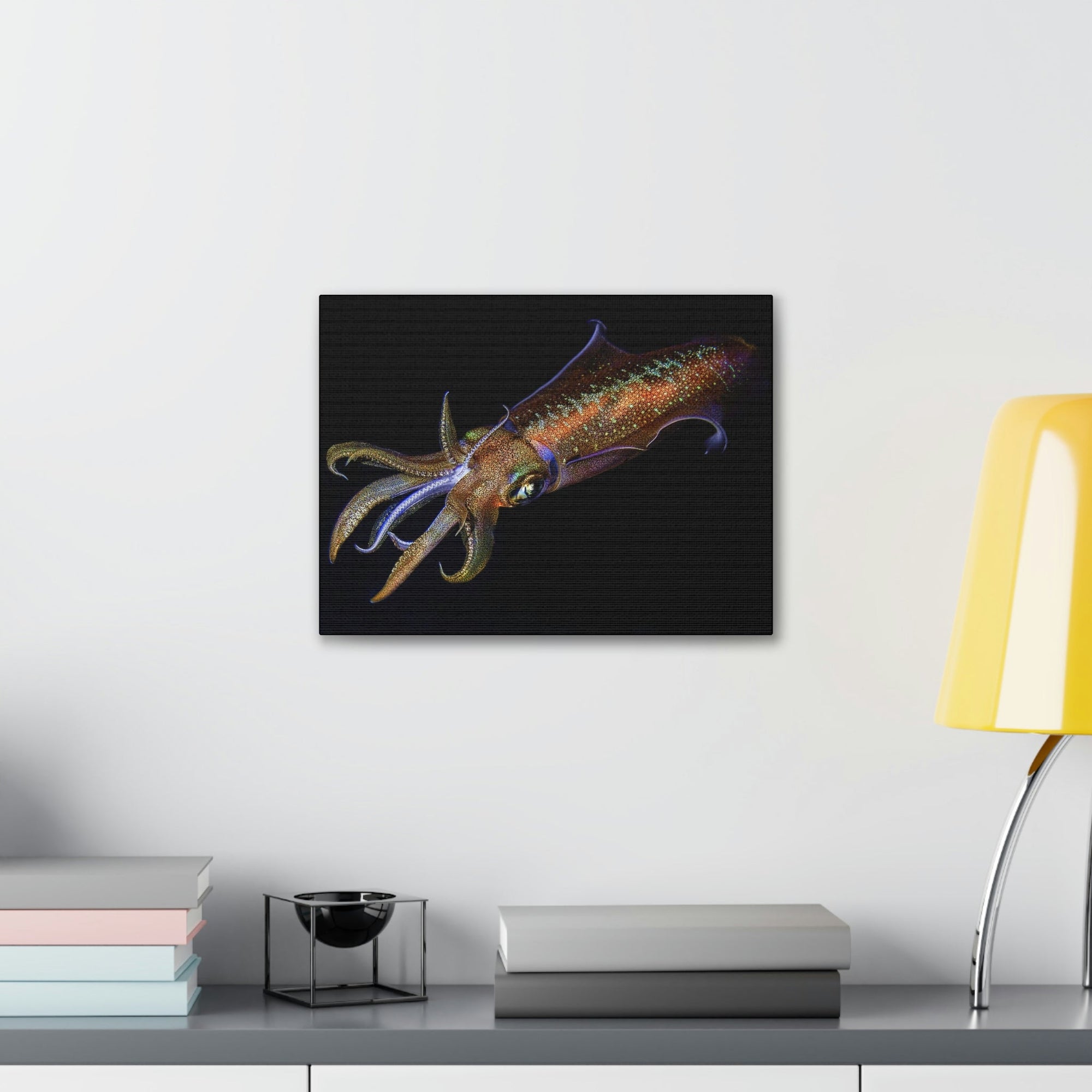 Scripture Walls Majestic Squid Art Majestic Squid Print Animal Wall Art Wildlife Canvas Prints Wall Art Ready to Hang Unframed-Express Your Love Gifts