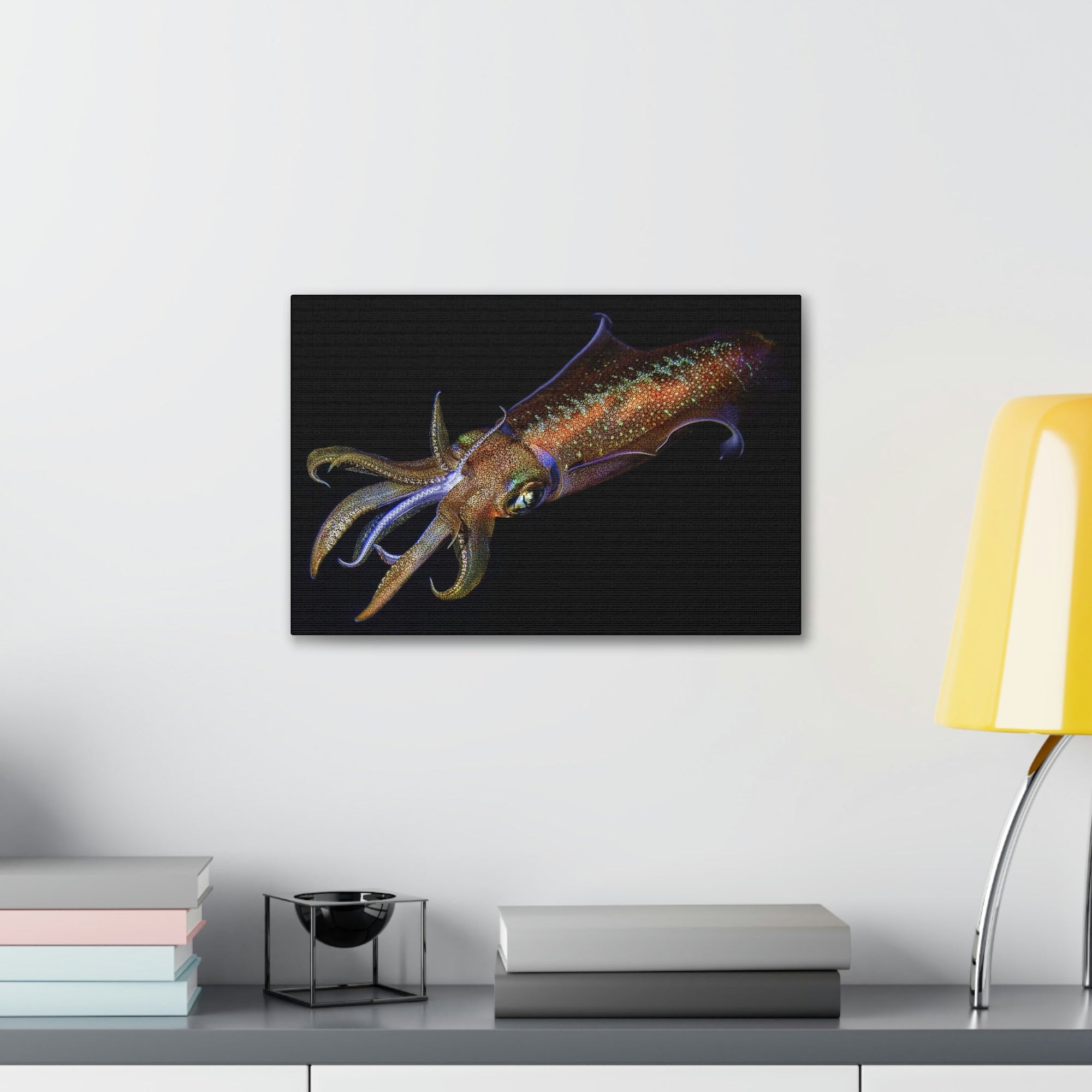 Scripture Walls Majestic Squid Art Majestic Squid Print Animal Wall Art Wildlife Canvas Prints Wall Art Ready to Hang Unframed-Express Your Love Gifts