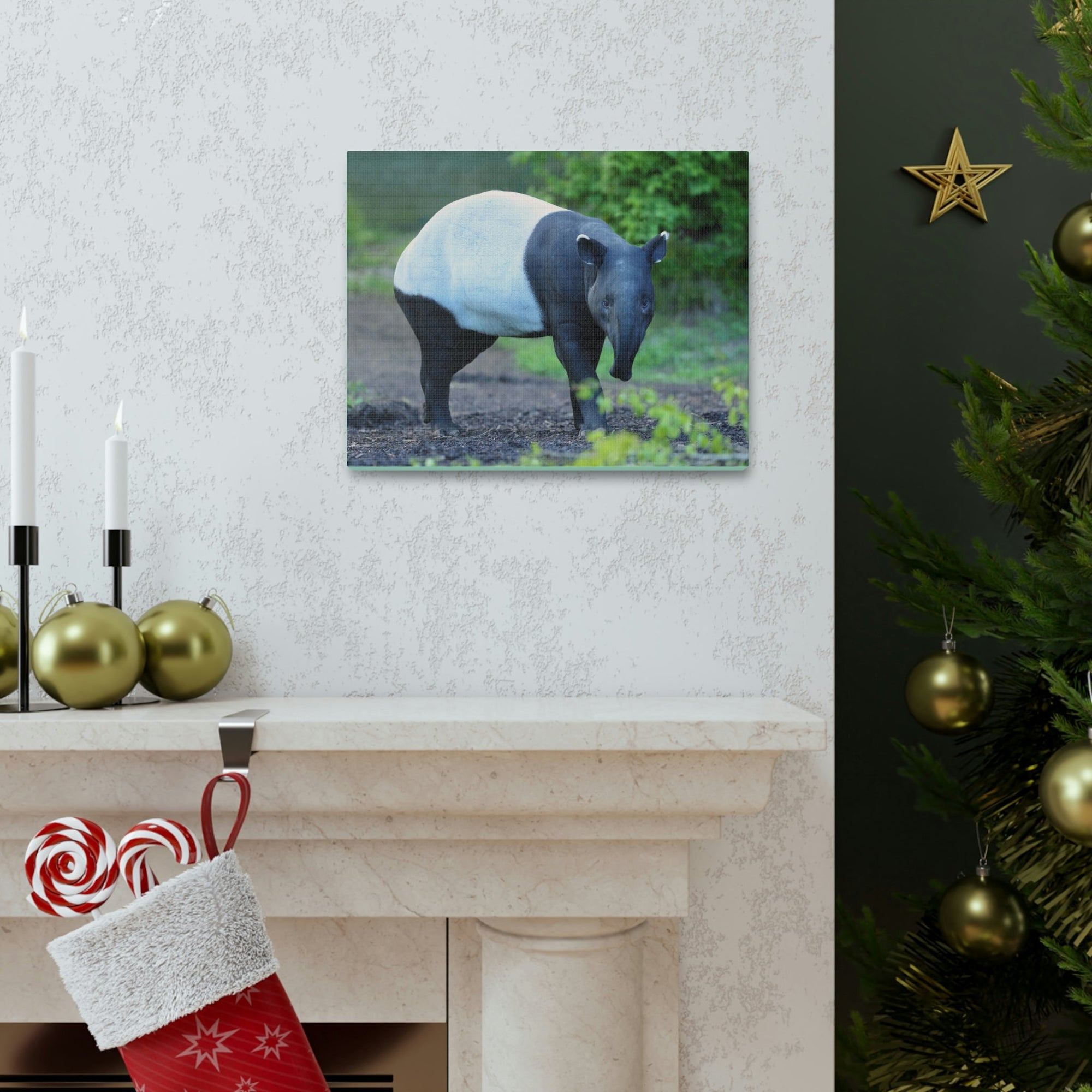 Scripture Walls Majestic Tapir Art Majestic Tapir Print Animal Wall Art Wildlife Canvas Prints Wall Art Ready to Hang Unframed-Express Your Love Gifts