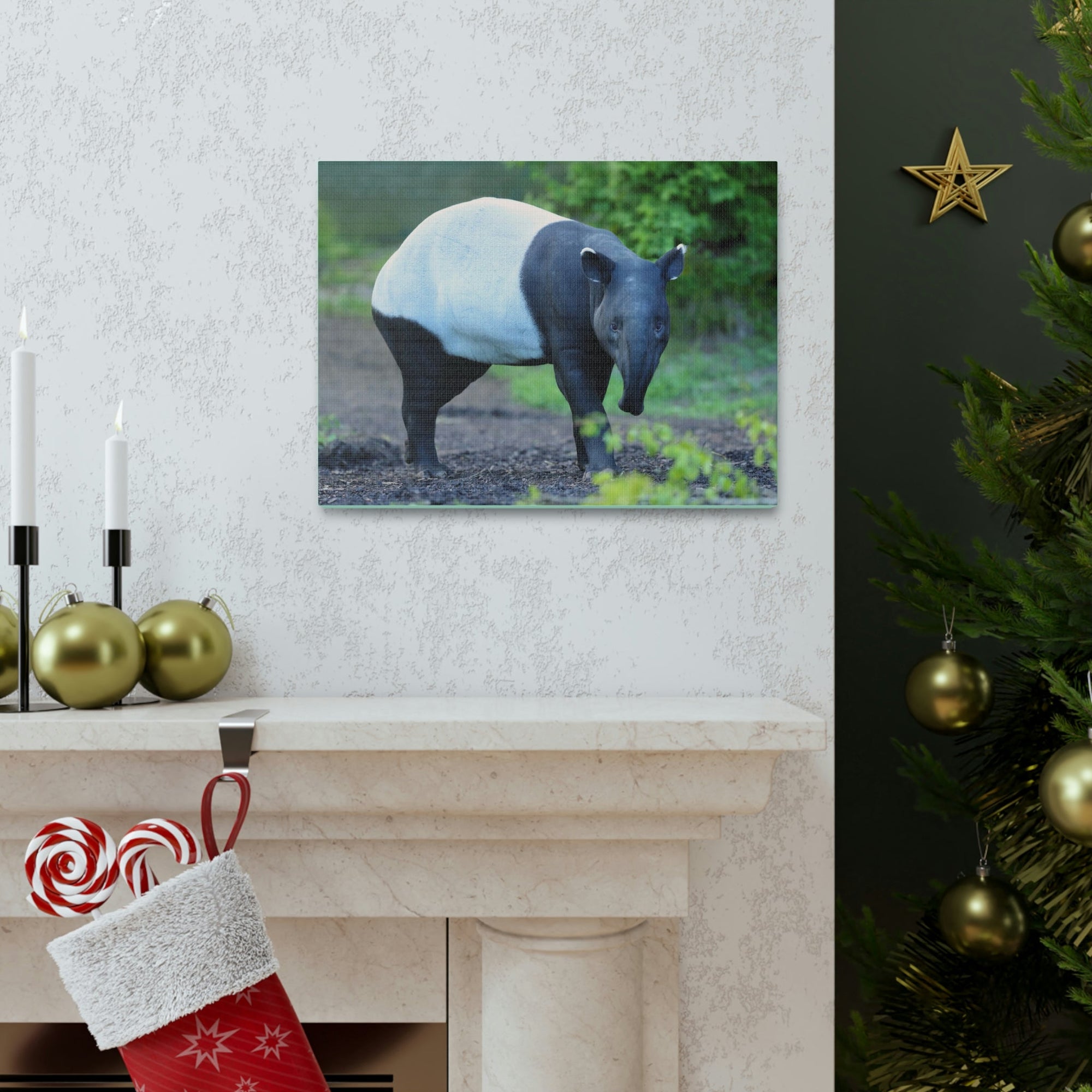 Scripture Walls Majestic Tapir Art Majestic Tapir Print Animal Wall Art Wildlife Canvas Prints Wall Art Ready to Hang Unframed-Express Your Love Gifts