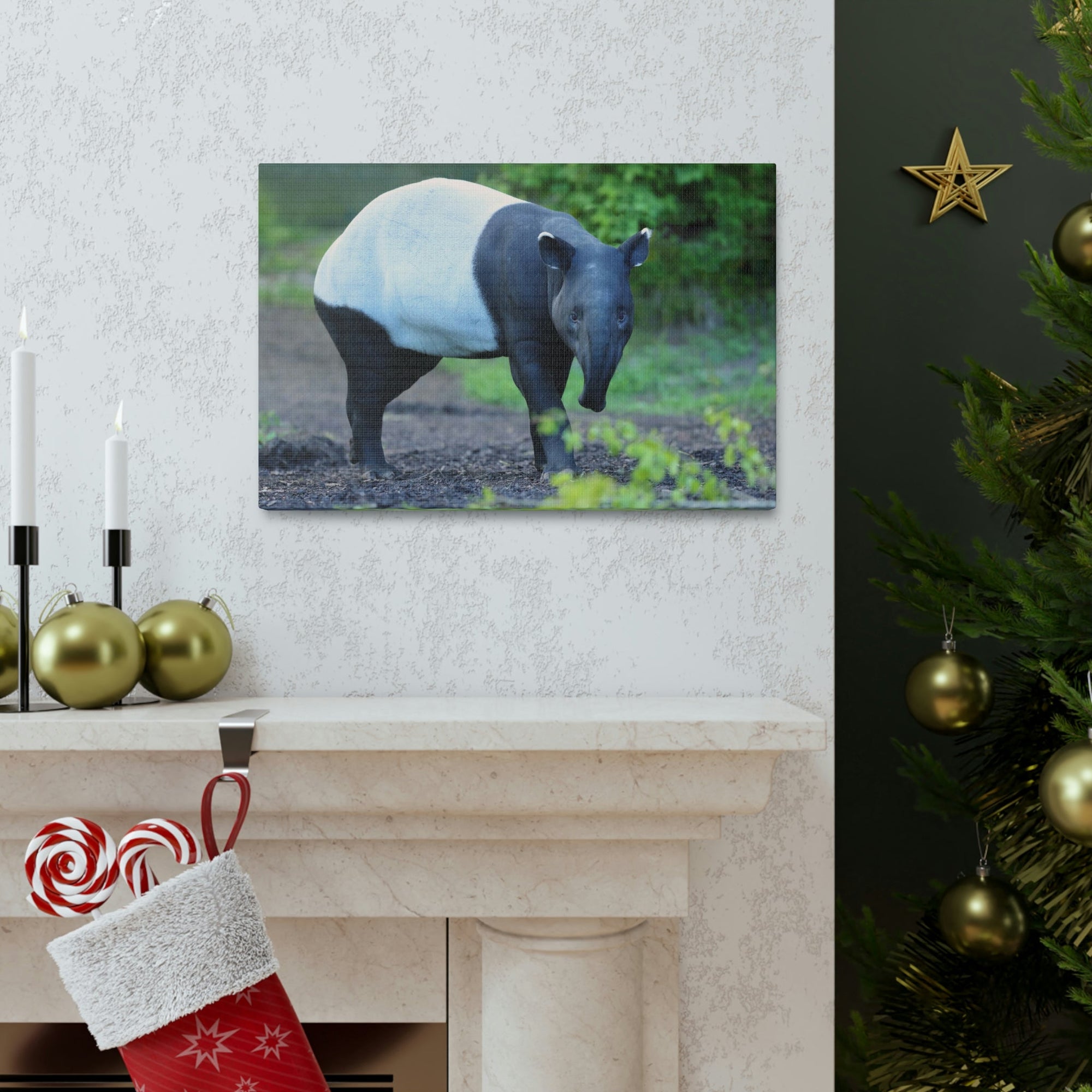 Scripture Walls Majestic Tapir Art Majestic Tapir Print Animal Wall Art Wildlife Canvas Prints Wall Art Ready to Hang Unframed-Express Your Love Gifts