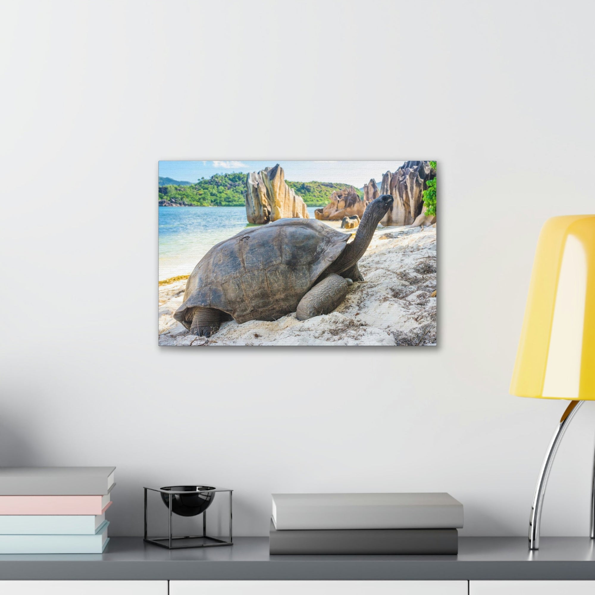 Scripture Walls Majestic Tortoise Art Majestic Tortoise Print Animal Wall Art Wildlife Canvas Prints Wall Art Ready to Hang Unframed-Express Your Love Gifts