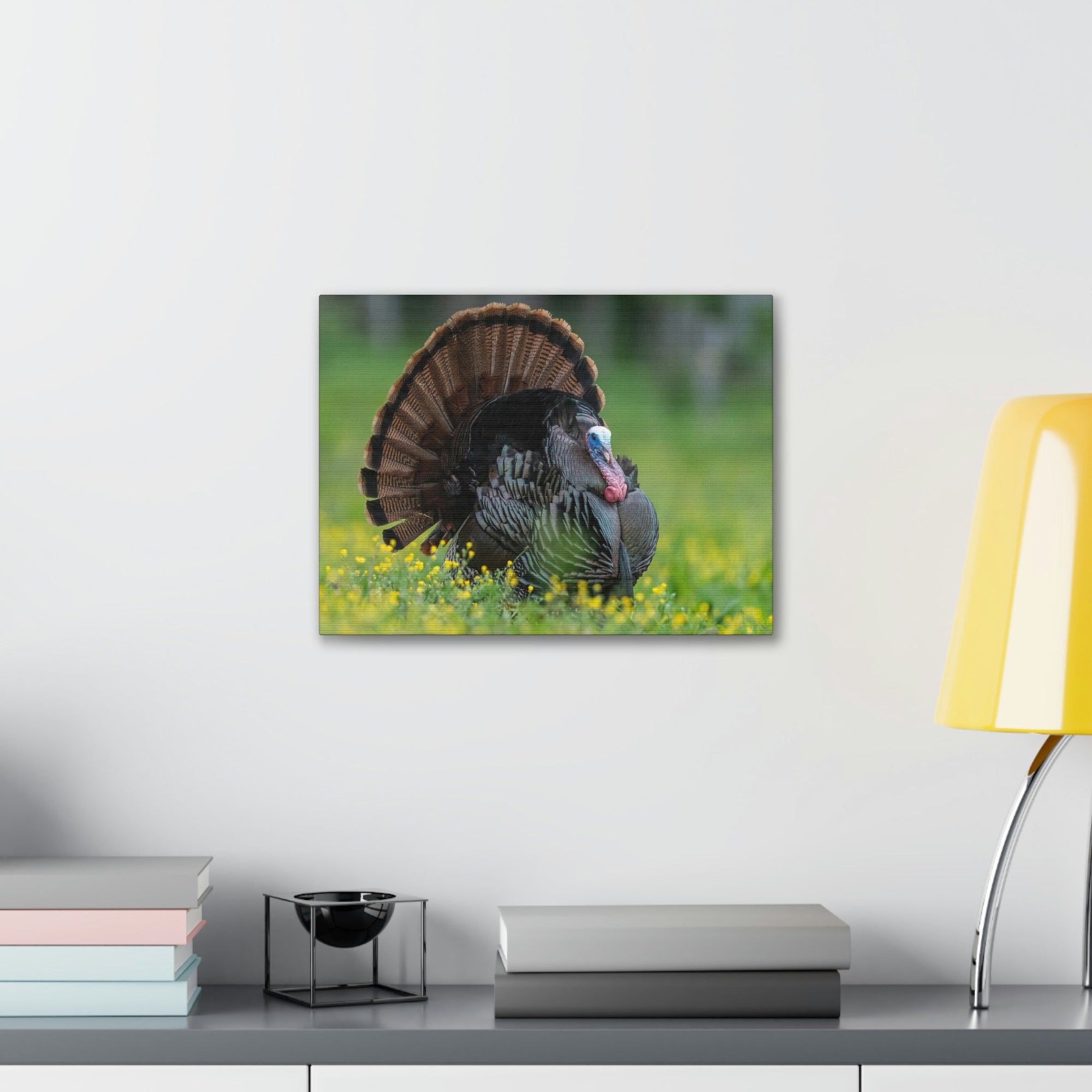 Scripture Walls Majestic Turkey Art Majestic Turkey Print Animal Wall Art Wildlife Canvas Prints Wall Art Ready to Hang Unframed-Express Your Love Gifts