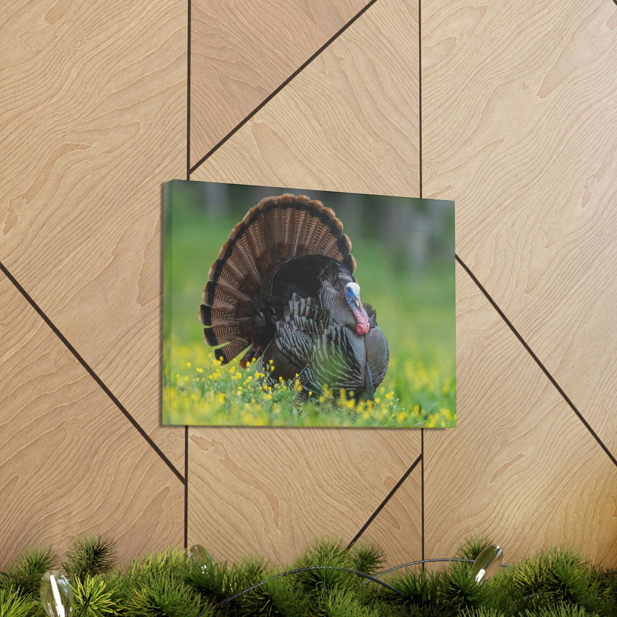 Scripture Walls Majestic Turkey Art Majestic Turkey Print Animal Wall Art Wildlife Canvas Prints Wall Art Ready to Hang Unframed-Express Your Love Gifts