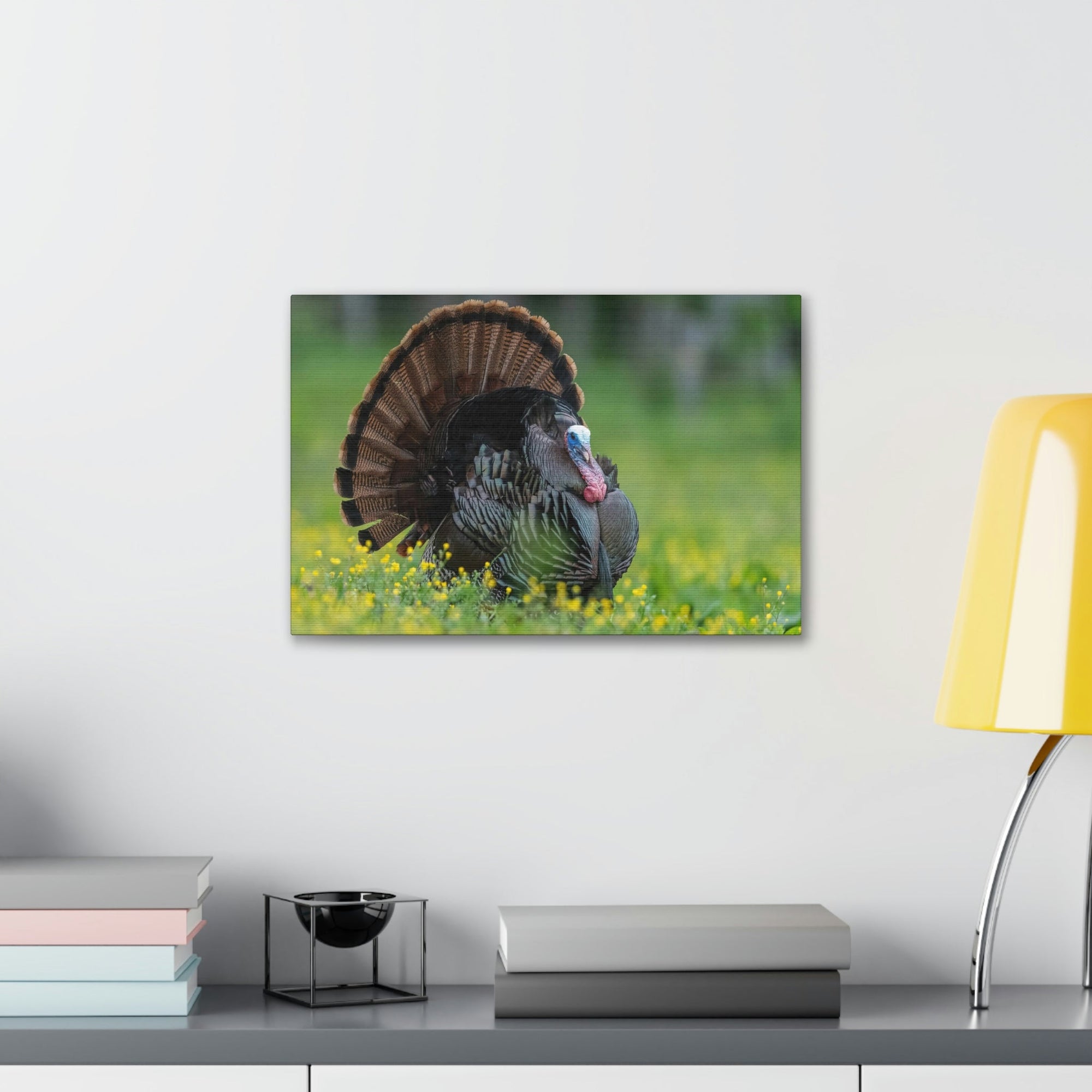 Scripture Walls Majestic Turkey Art Majestic Turkey Print Animal Wall Art Wildlife Canvas Prints Wall Art Ready to Hang Unframed-Express Your Love Gifts