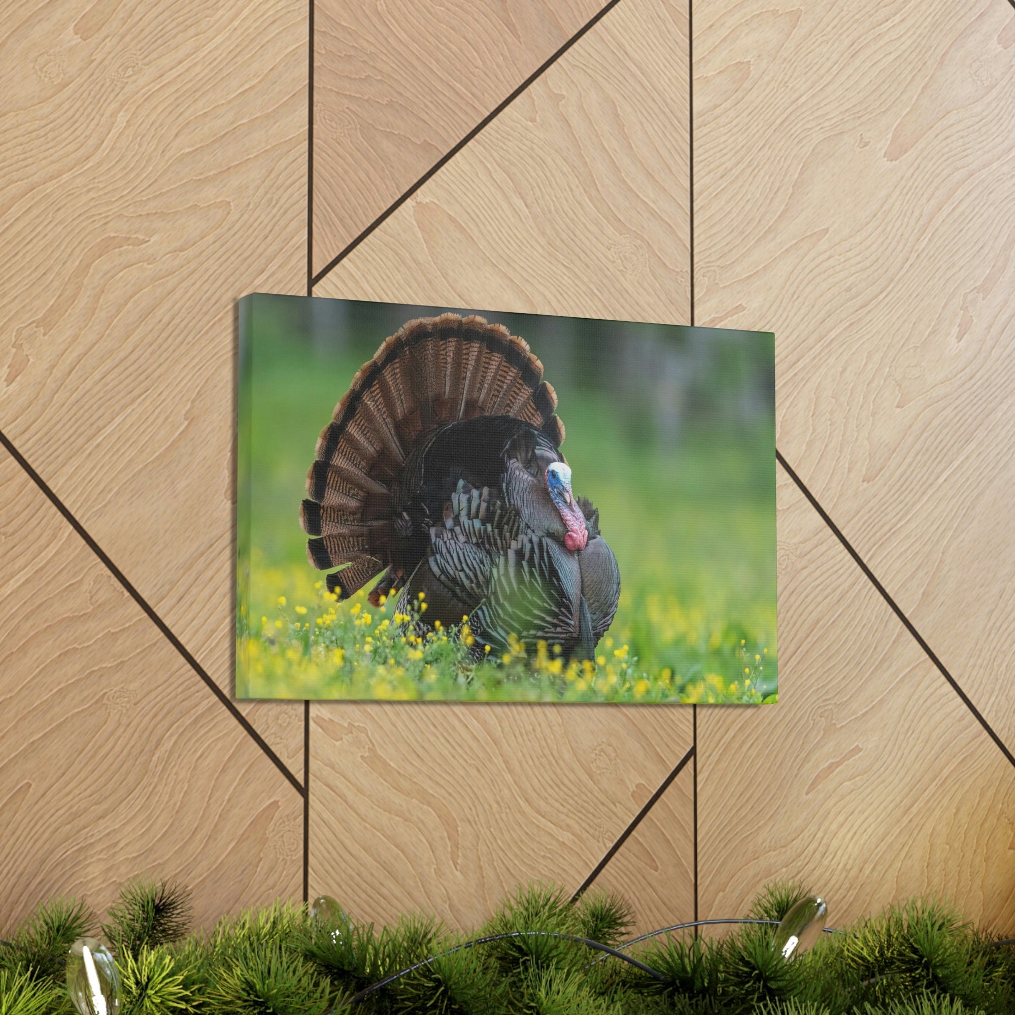 Scripture Walls Majestic Turkey Art Majestic Turkey Print Animal Wall Art Wildlife Canvas Prints Wall Art Ready to Hang Unframed-Express Your Love Gifts