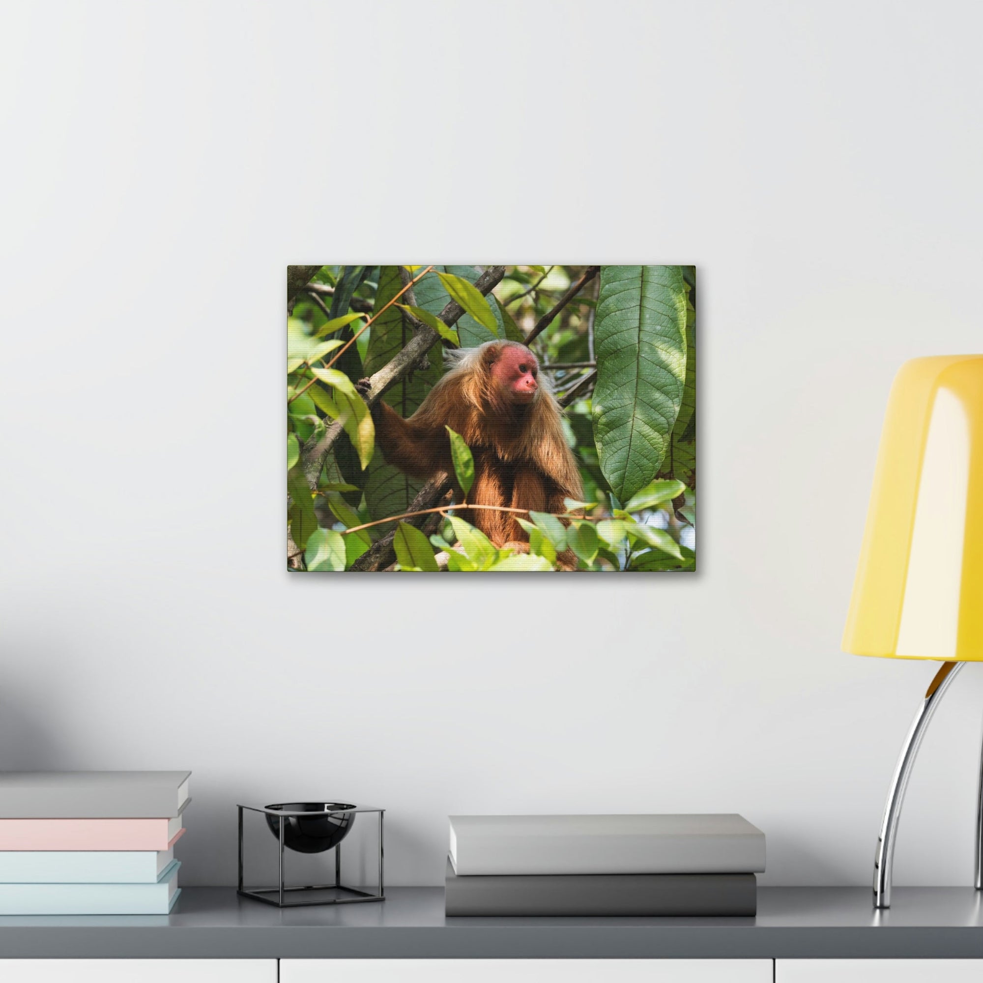 Scripture Walls Majestic Uakari Art Majestic Uakari Print Animal Wall Art Wildlife Canvas Prints Wall Art Ready to Hang Unframed-Express Your Love Gifts