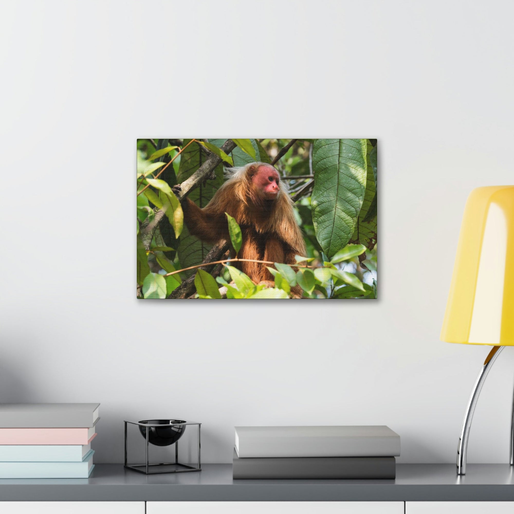 Scripture Walls Majestic Uakari Art Majestic Uakari Print Animal Wall Art Wildlife Canvas Prints Wall Art Ready to Hang Unframed-Express Your Love Gifts