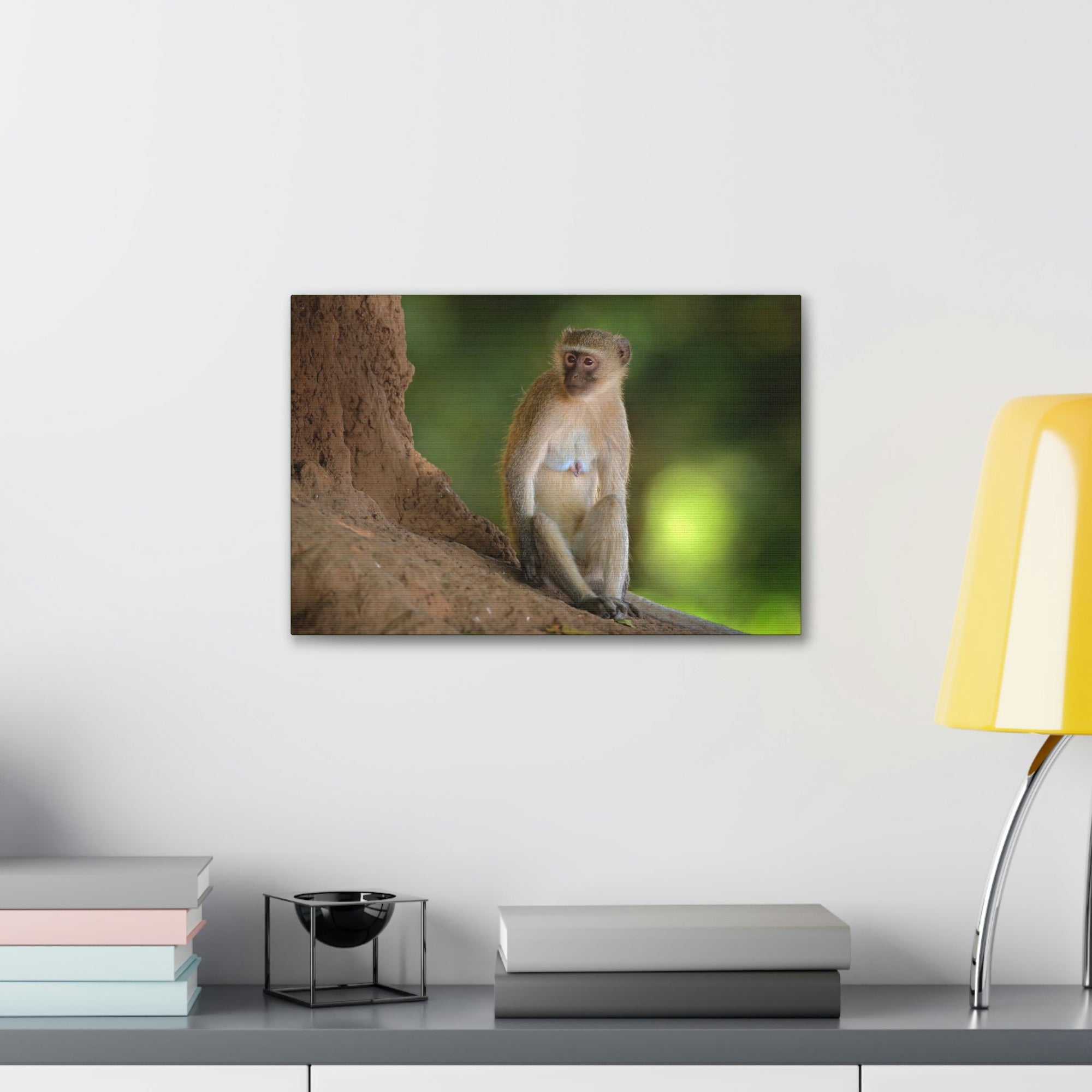 Scripture Walls Majestic Vervet Art Majestic Vervet Print Animal Wall Art Wildlife Canvas Prints Wall Art Ready to Hang Unframed-Express Your Love Gifts