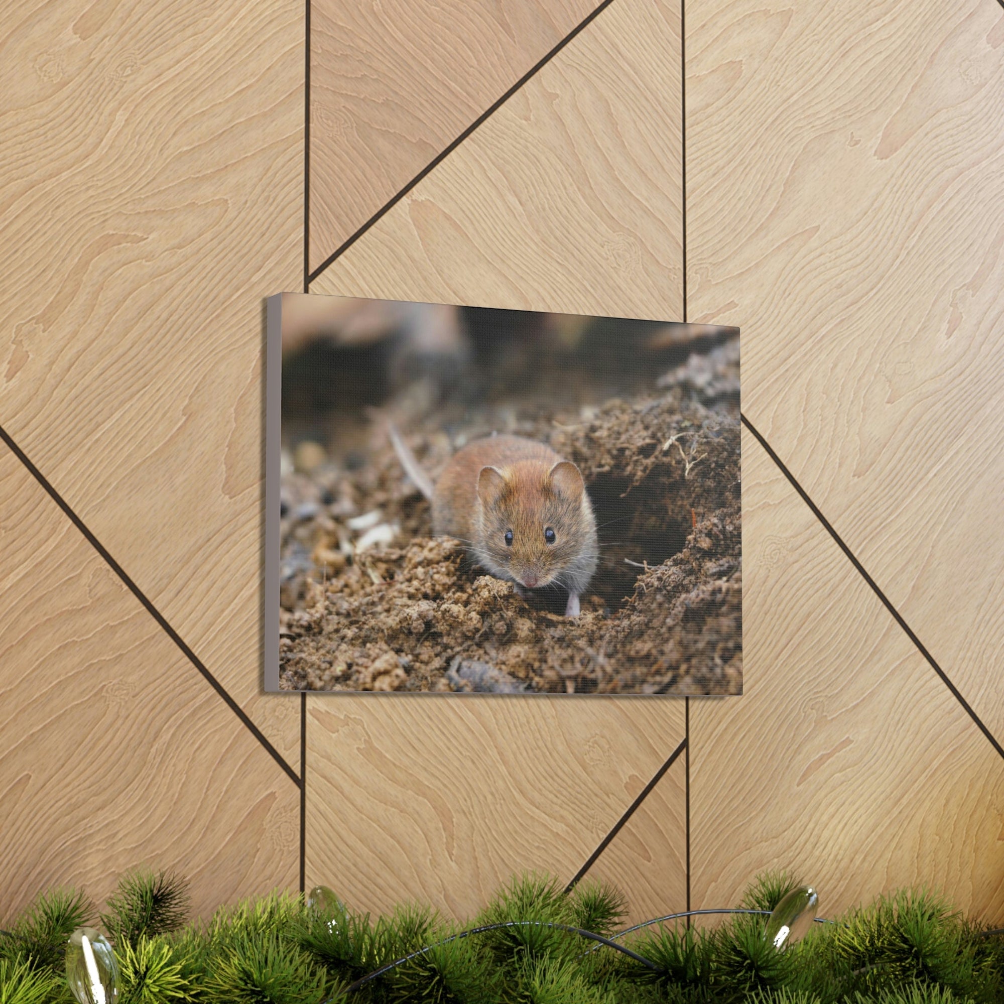 Scripture Walls Majestic Vole Art Majestic Vole Print Animal Wall Art Wildlife Canvas Prints Wall Art Ready to Hang Unframed-Express Your Love Gifts