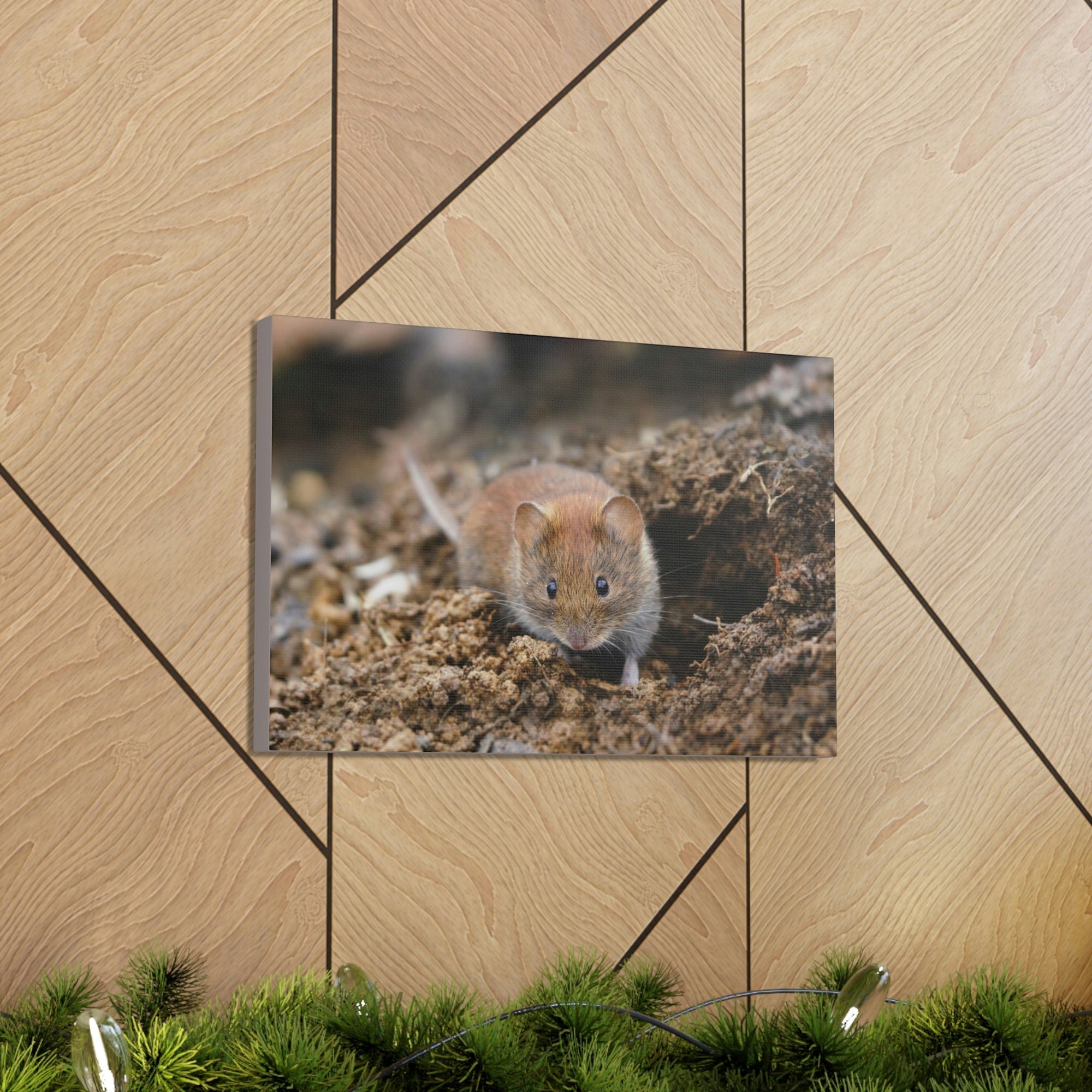 Scripture Walls Majestic Vole Art Majestic Vole Print Animal Wall Art Wildlife Canvas Prints Wall Art Ready to Hang Unframed-Express Your Love Gifts