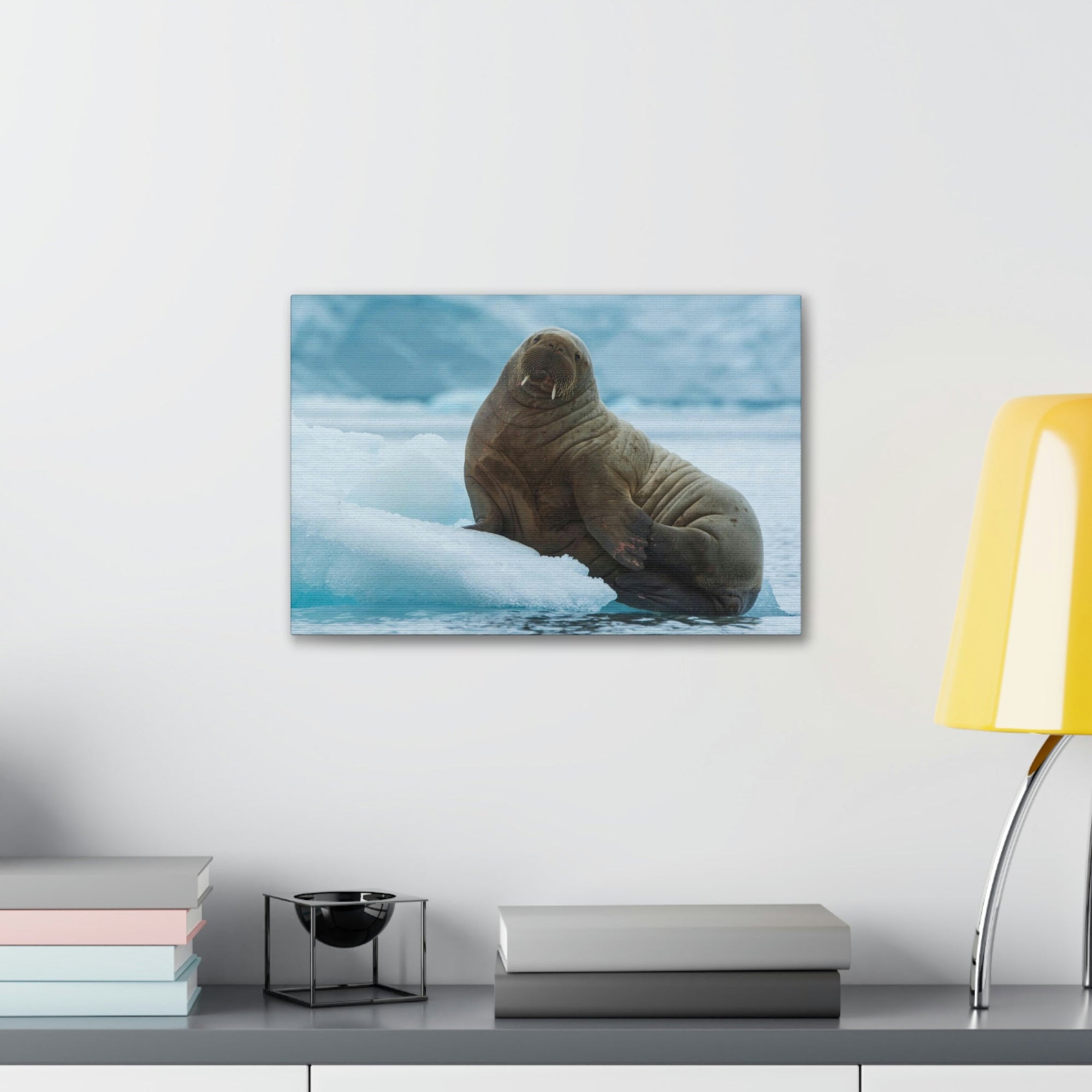 Scripture Walls Majestic Walrus Art Majestic Walrus Print Animal Wall Art Wildlife Canvas Prints Wall Art Ready to Hang Unframed-Express Your Love Gifts