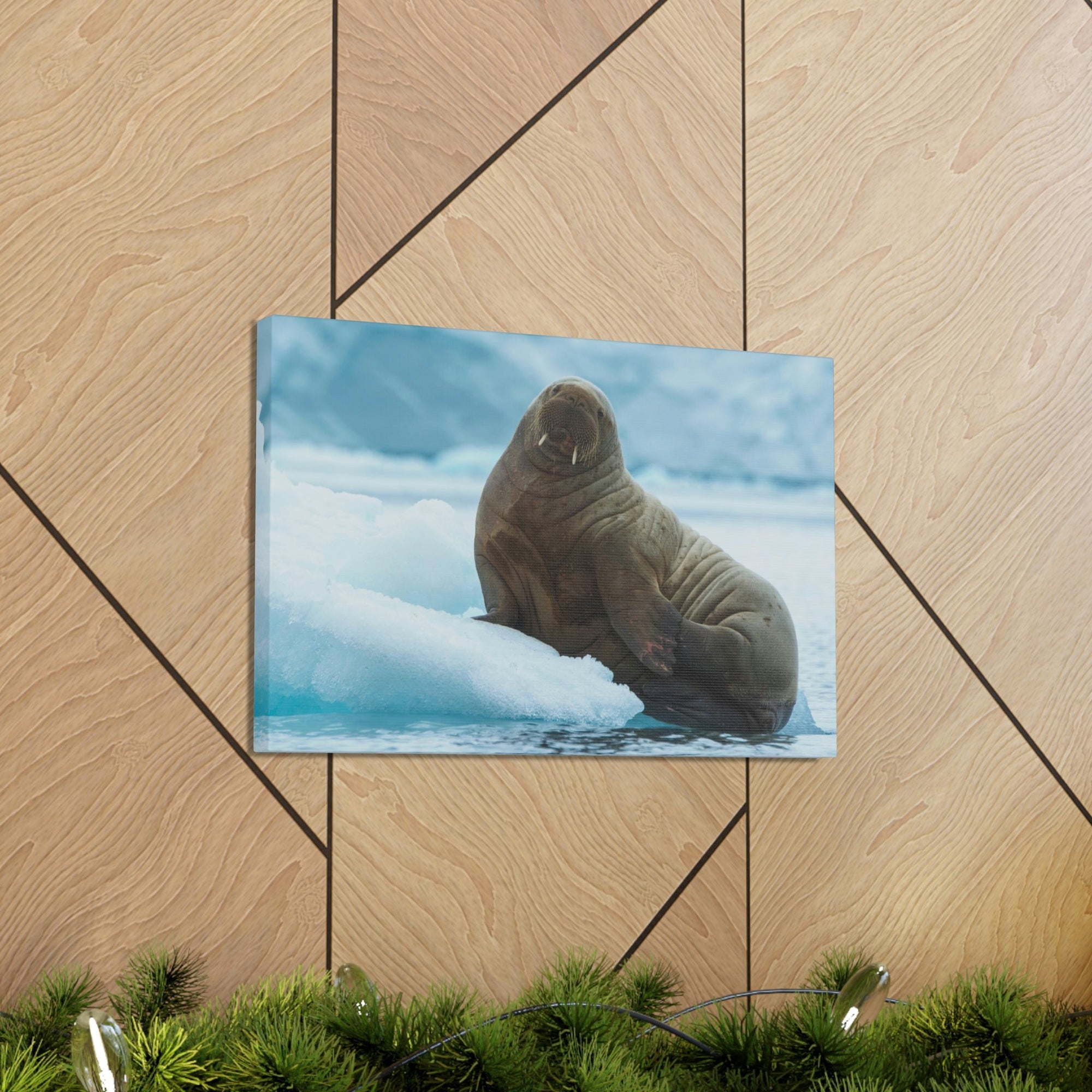 Scripture Walls Majestic Walrus Art Majestic Walrus Print Animal Wall Art Wildlife Canvas Prints Wall Art Ready to Hang Unframed-Express Your Love Gifts