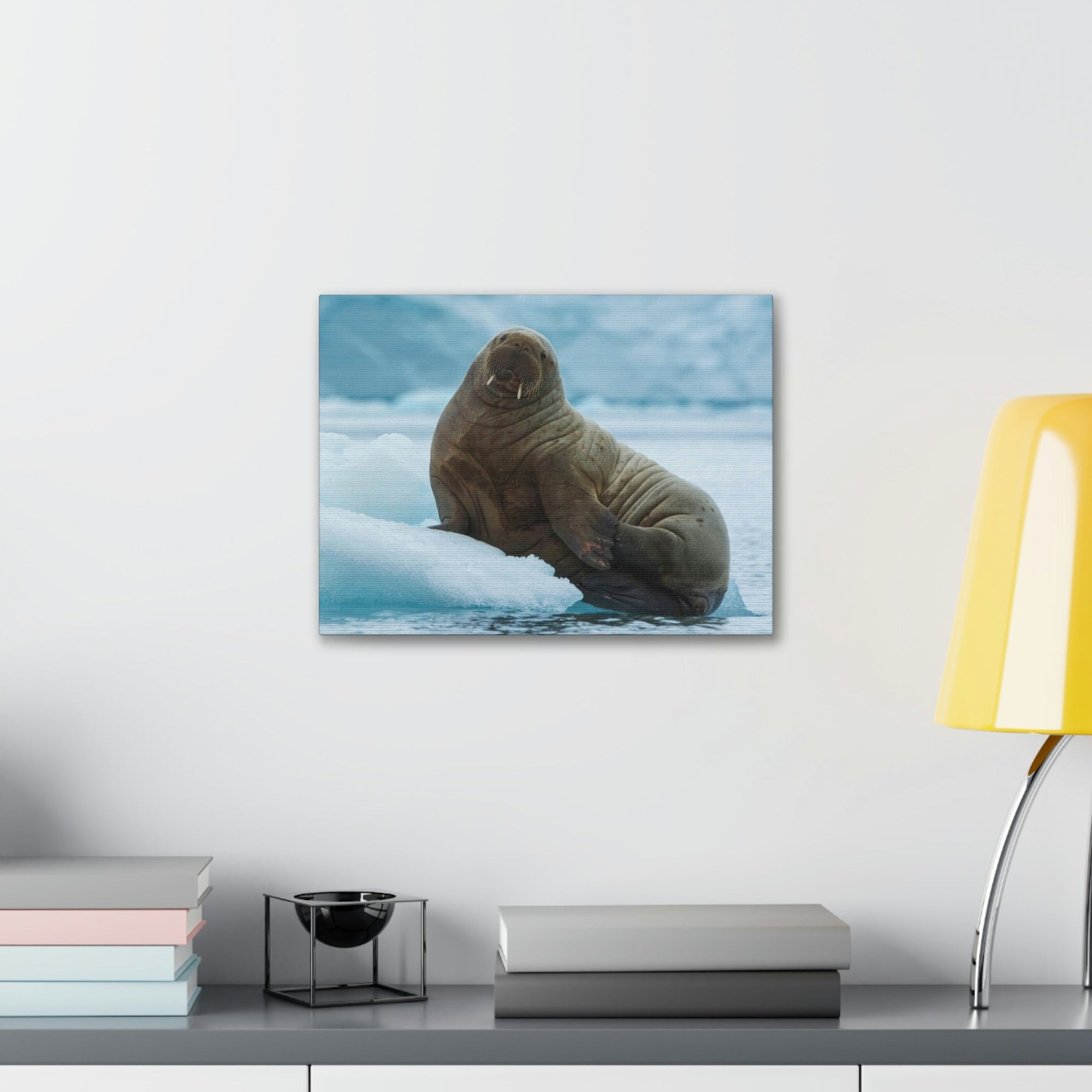 Scripture Walls Majestic Walrus Art Majestic Walrus Print Animal Wall Art Wildlife Canvas Prints Wall Art Ready to Hang Unframed-Express Your Love Gifts