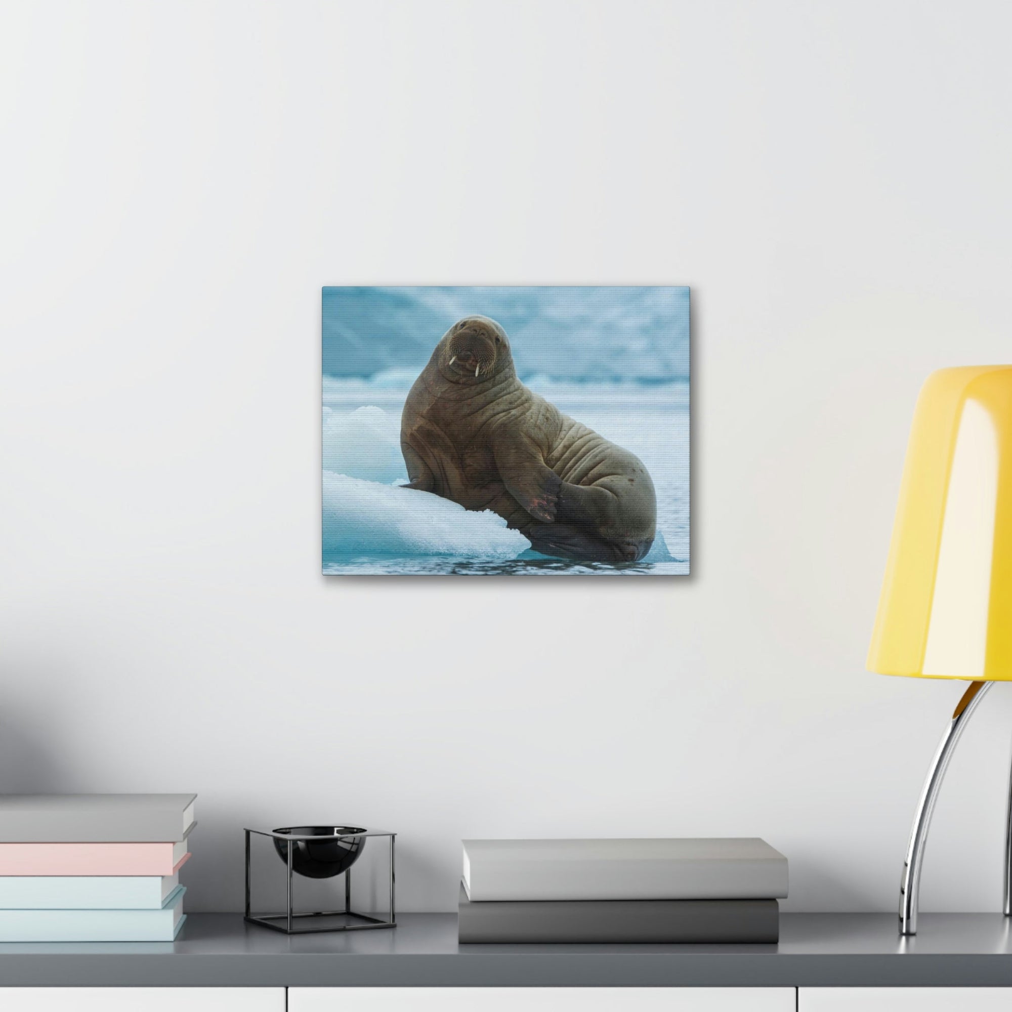 Scripture Walls Majestic Walrus Art Majestic Walrus Print Animal Wall Art Wildlife Canvas Prints Wall Art Ready to Hang Unframed-Express Your Love Gifts