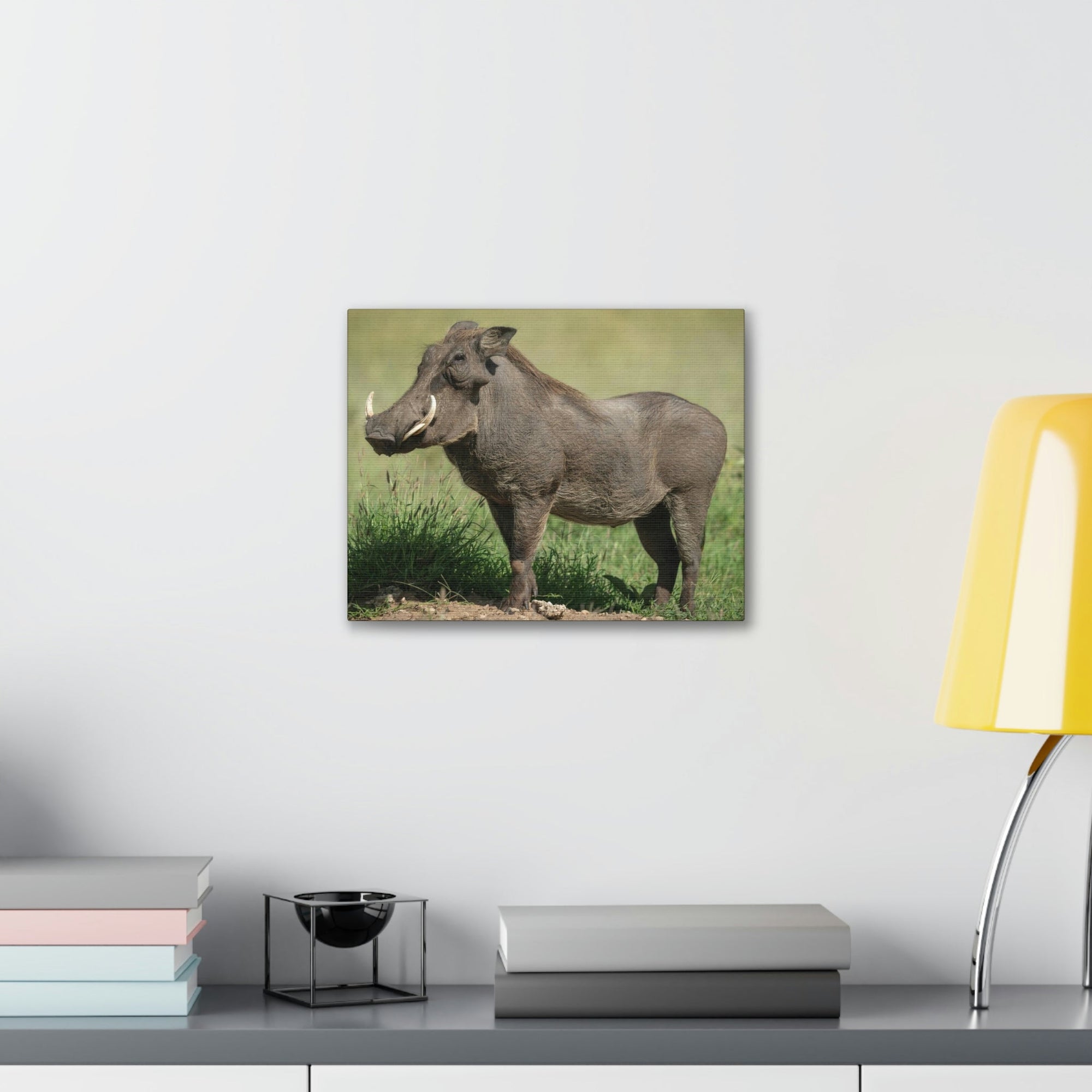 Scripture Walls Majestic Warthog Art Majestic Warthog Print Animal Wall Art Wildlife Canvas Prints Wall Art Ready to Hang Unframed-Express Your Love Gifts