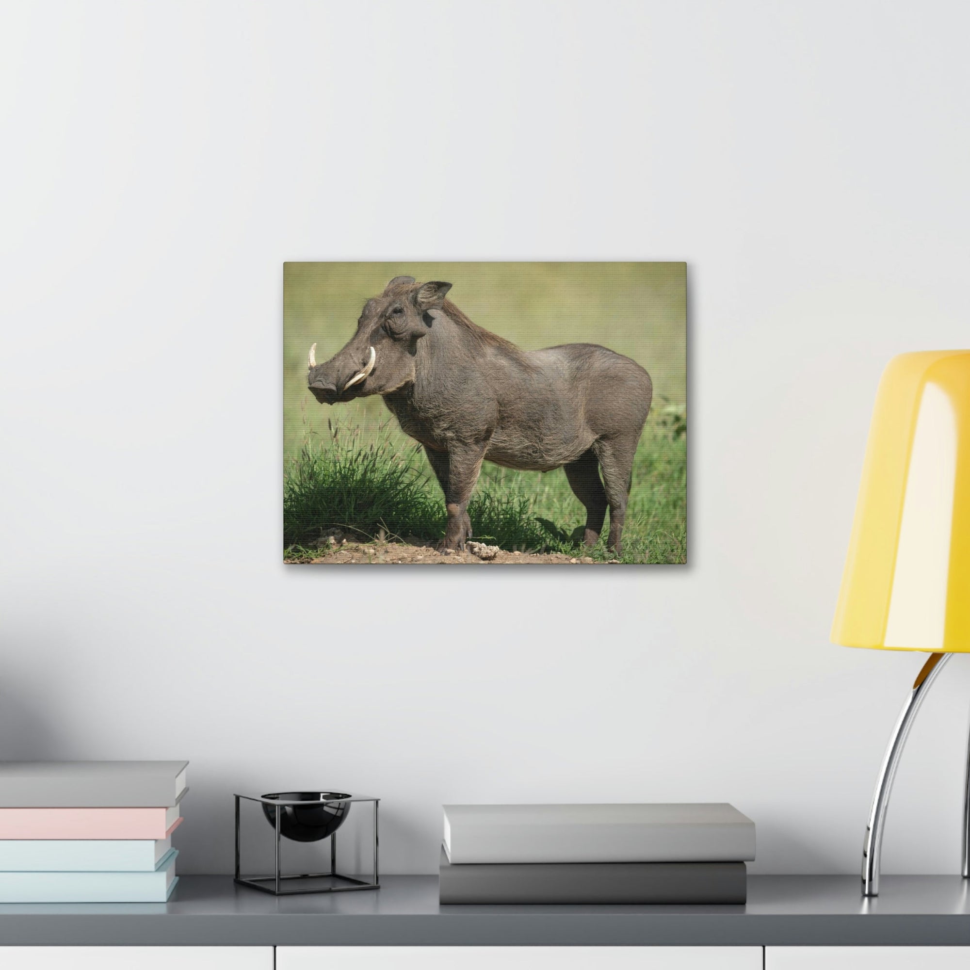 Scripture Walls Majestic Warthog Art Majestic Warthog Print Animal Wall Art Wildlife Canvas Prints Wall Art Ready to Hang Unframed-Express Your Love Gifts