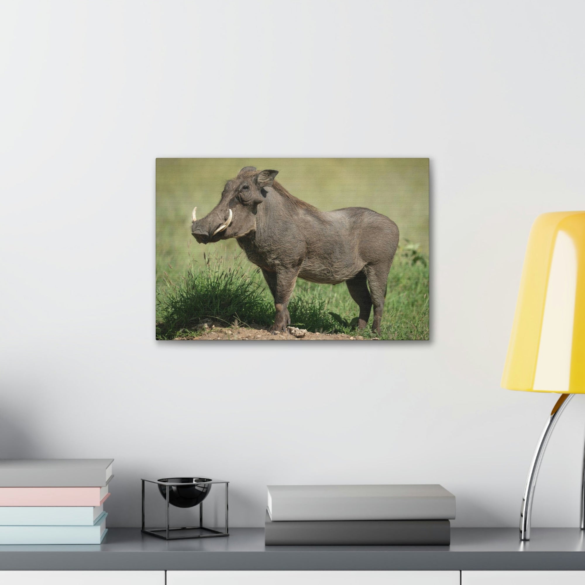 Scripture Walls Majestic Warthog Art Majestic Warthog Print Animal Wall Art Wildlife Canvas Prints Wall Art Ready to Hang Unframed-Express Your Love Gifts