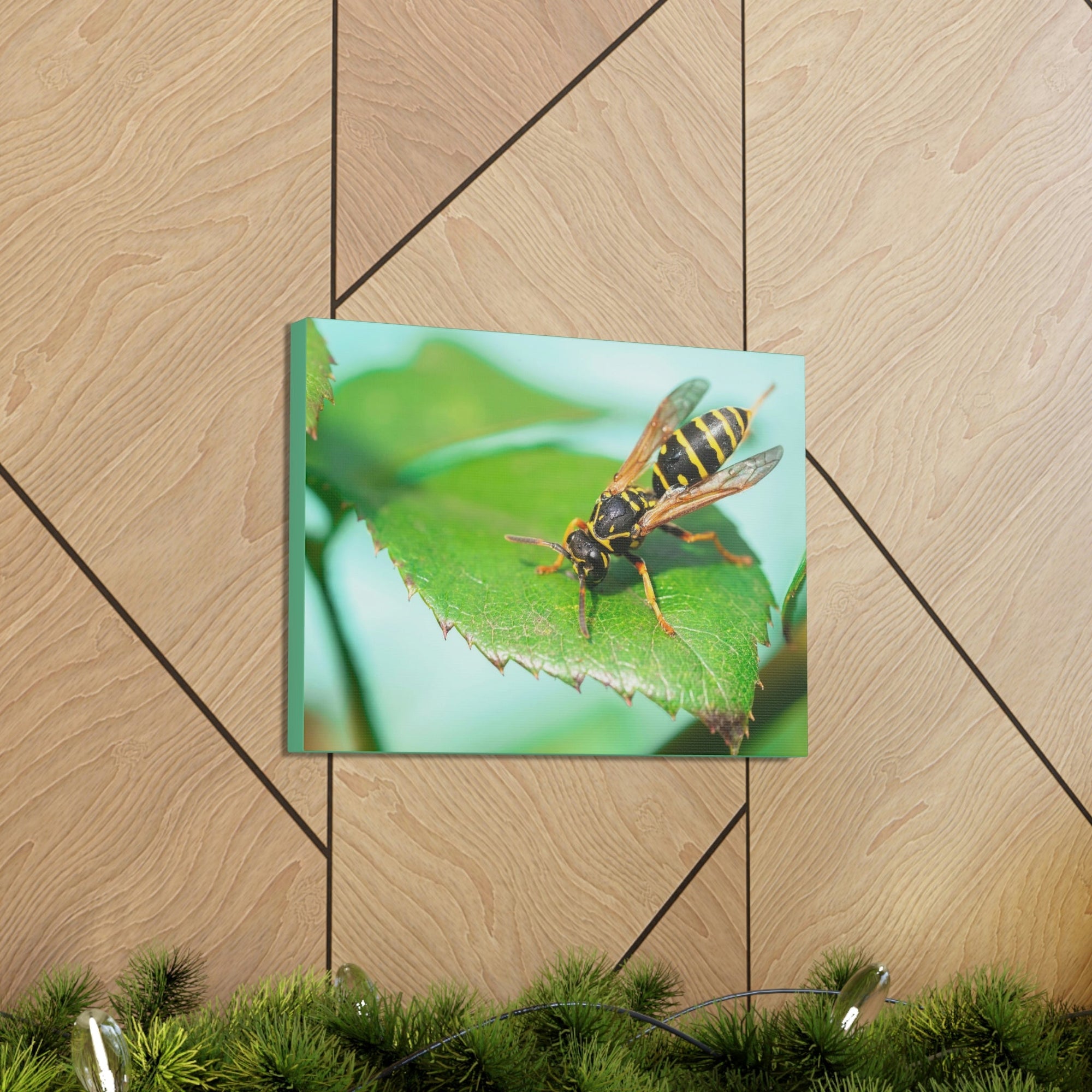 Scripture Walls Majestic Wasp Art Majestic Wasp Print Animal Wall Art Wildlife Canvas Prints Wall Art Ready to Hang Unframed-Express Your Love Gifts