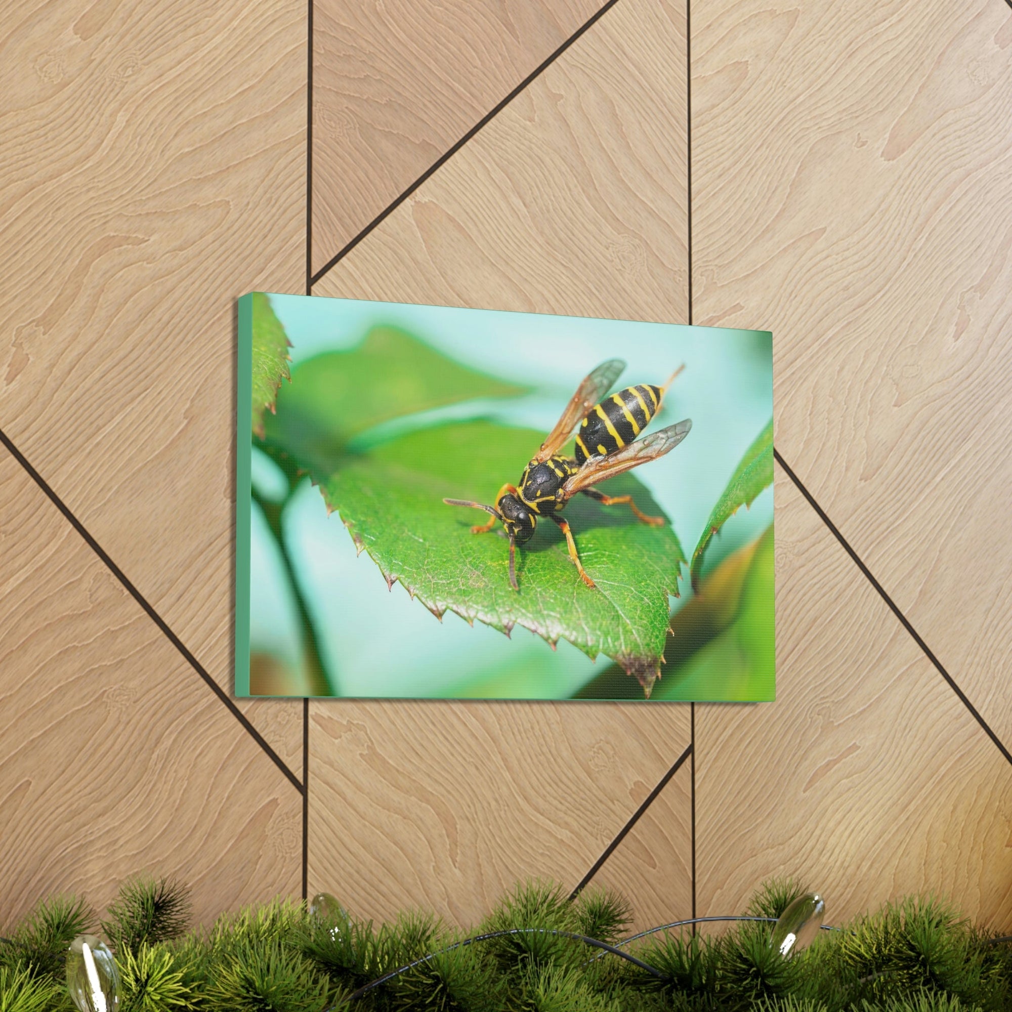 Scripture Walls Majestic Wasp Art Majestic Wasp Print Animal Wall Art Wildlife Canvas Prints Wall Art Ready to Hang Unframed-Express Your Love Gifts