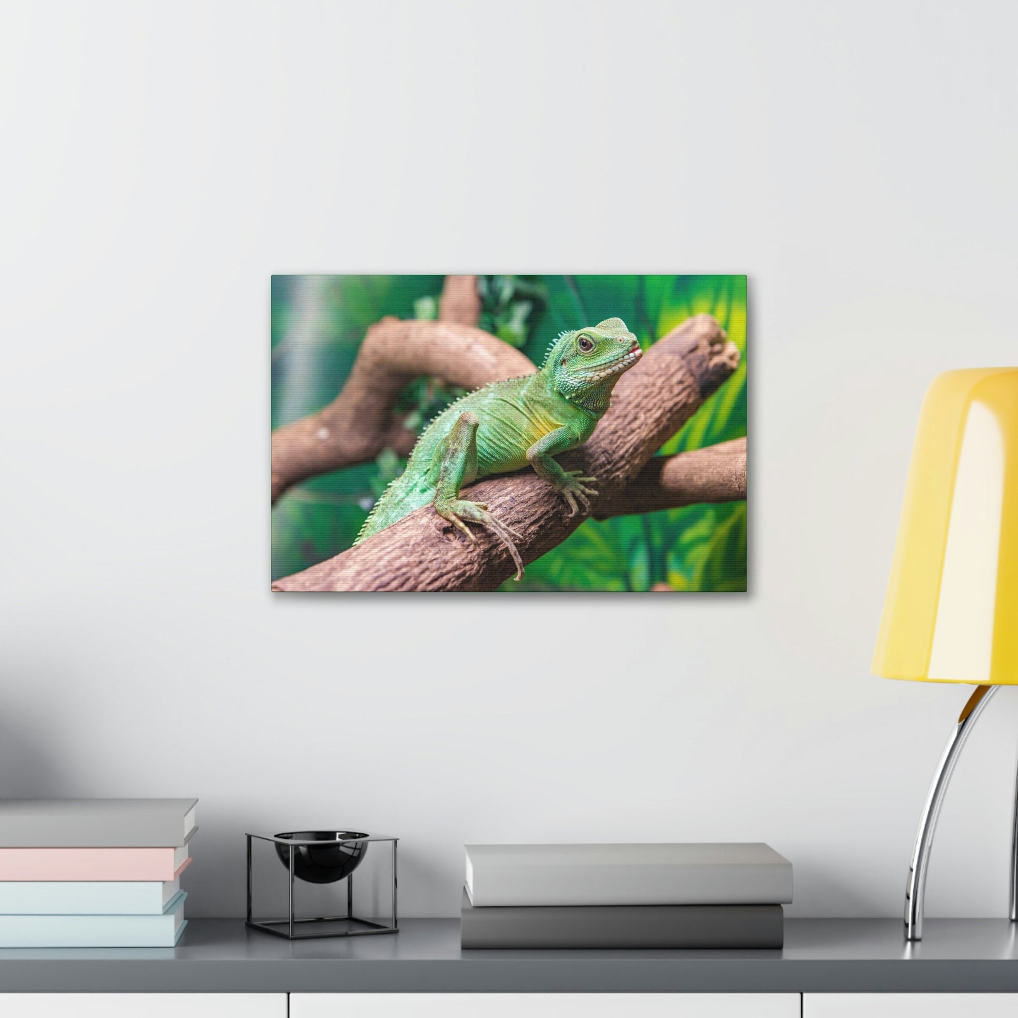 Scripture Walls Majestic Water Dragon Art Majestic Water Dragon Print Animal Wall Art Wildlife Canvas Prints Wall Art Ready to Hang Unframed-Express Your Love Gifts