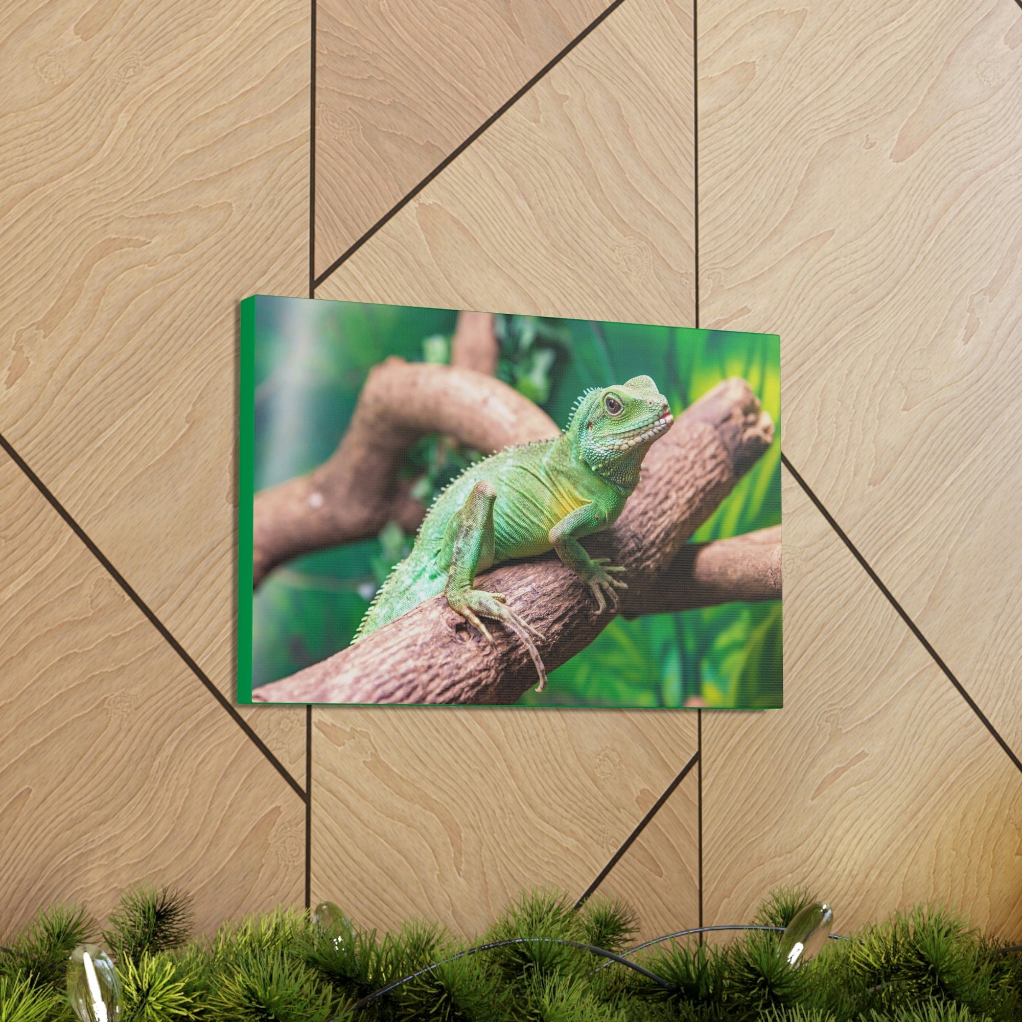 Scripture Walls Majestic Water Dragon Art Majestic Water Dragon Print Animal Wall Art Wildlife Canvas Prints Wall Art Ready to Hang Unframed-Express Your Love Gifts