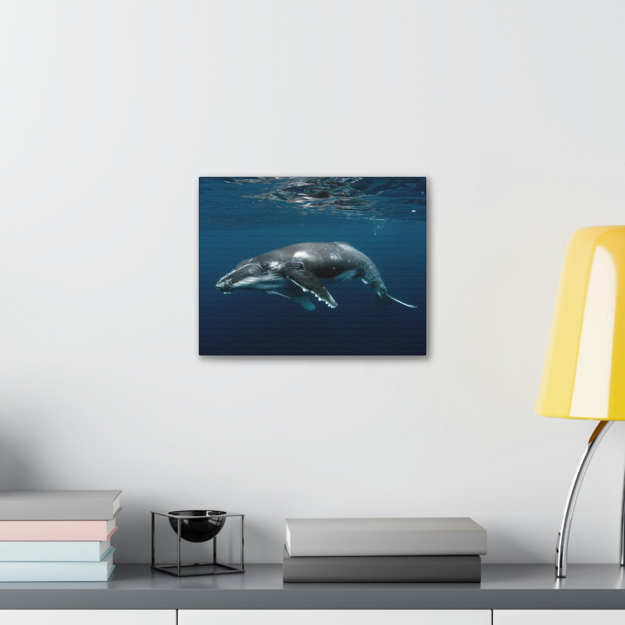 Scripture Walls Majestic Whale Art Majestic Whale Print Animal Wall Art Wildlife Canvas Prints Wall Art Ready to Hang Unframed-Express Your Love Gifts