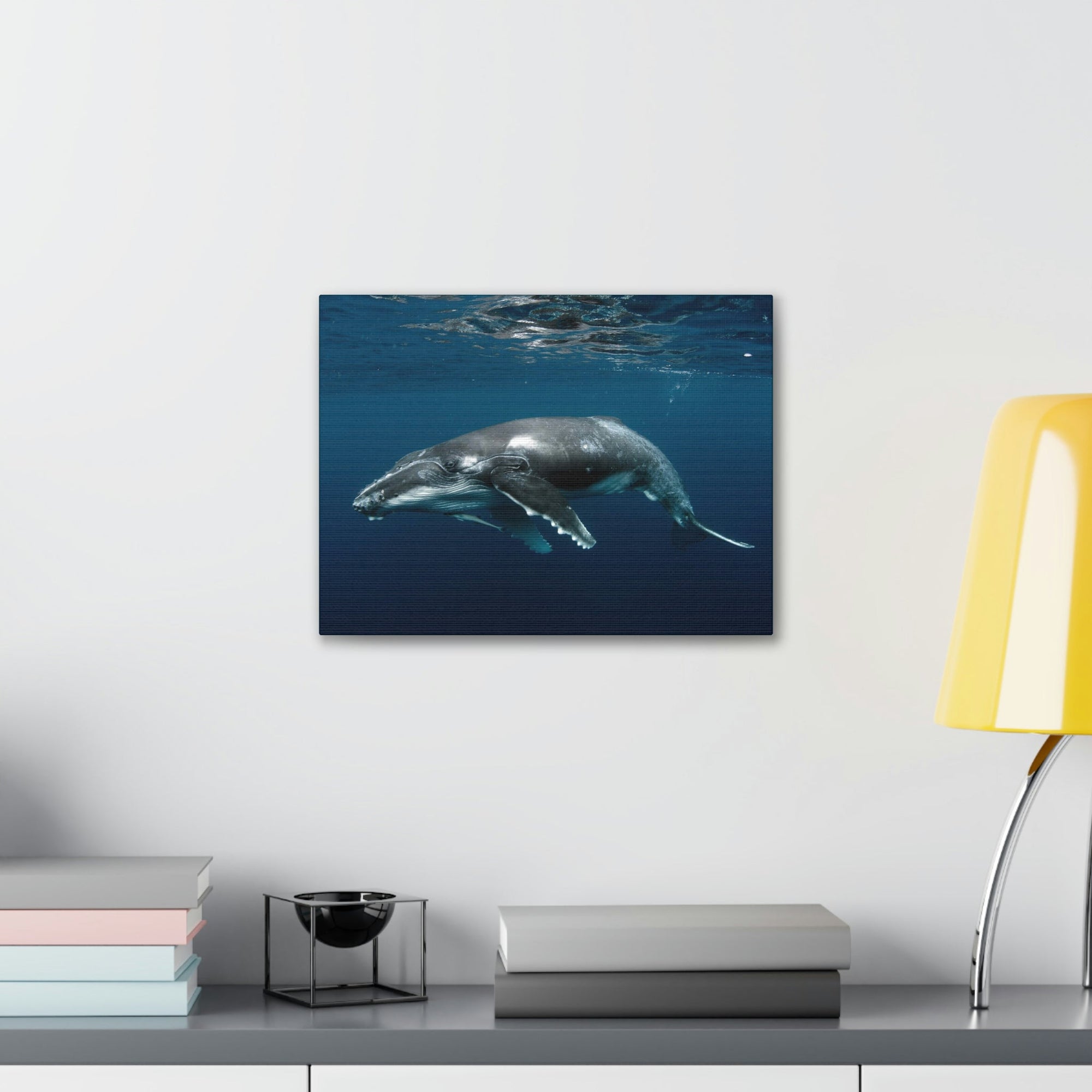 Scripture Walls Majestic Whale Art Majestic Whale Print Animal Wall Art Wildlife Canvas Prints Wall Art Ready to Hang Unframed-Express Your Love Gifts