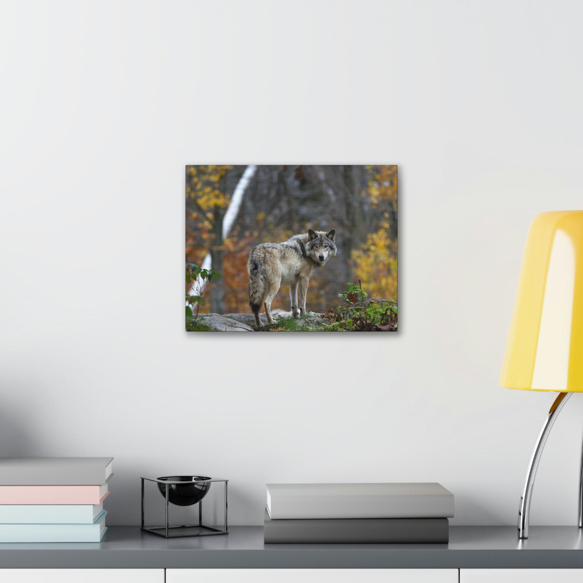 Scripture Walls Majestic Wolf Art Majestic Wolf Print Animal Wall Art Wildlife Canvas Prints Wall Art Ready to Hang Unframed-Express Your Love Gifts