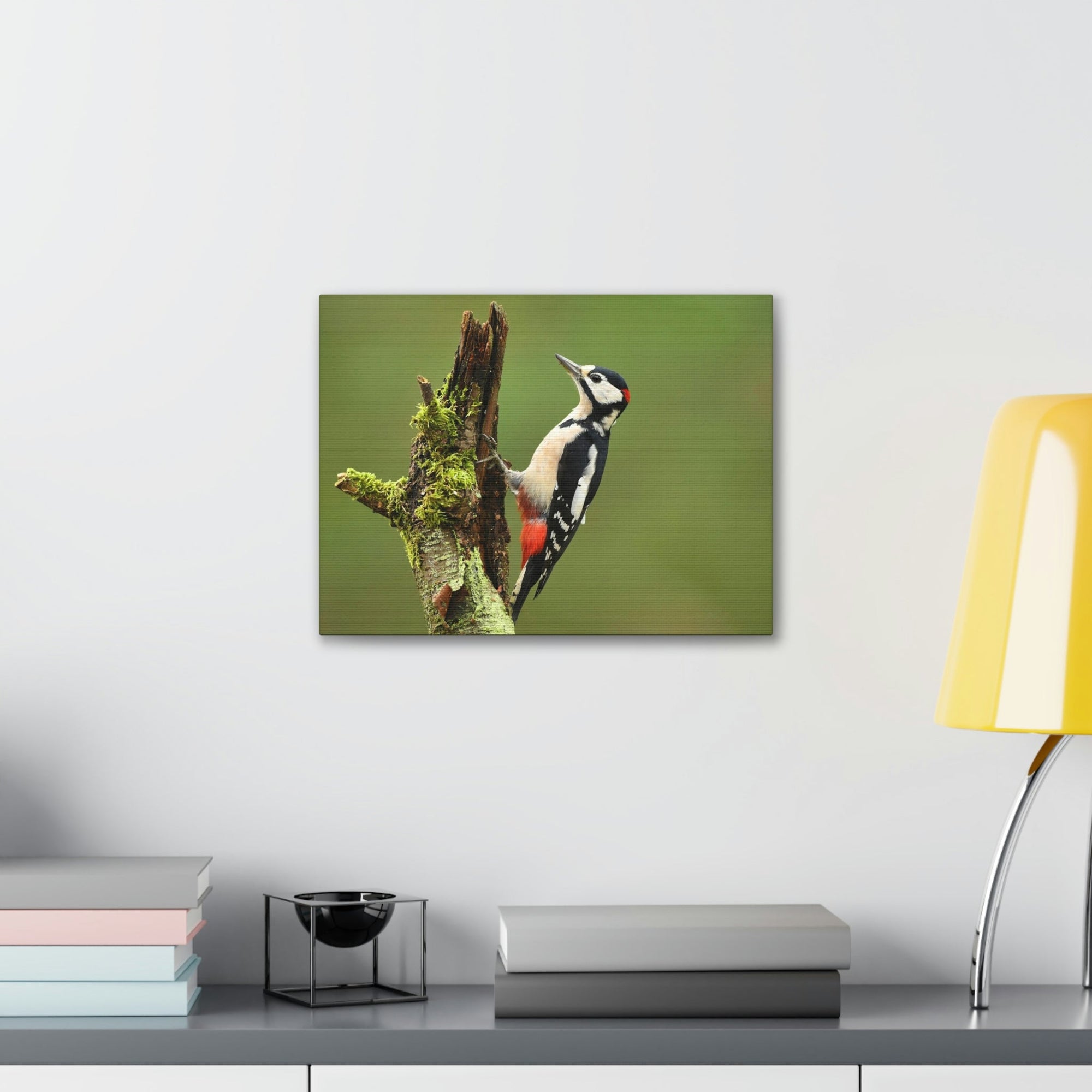 Scripture Walls Majestic Woodpecker Art Majestic Woodpecker Print Animal Wall Art Wildlife Canvas Prints Wall Art Ready to Hang Unframed-Express Your Love Gifts