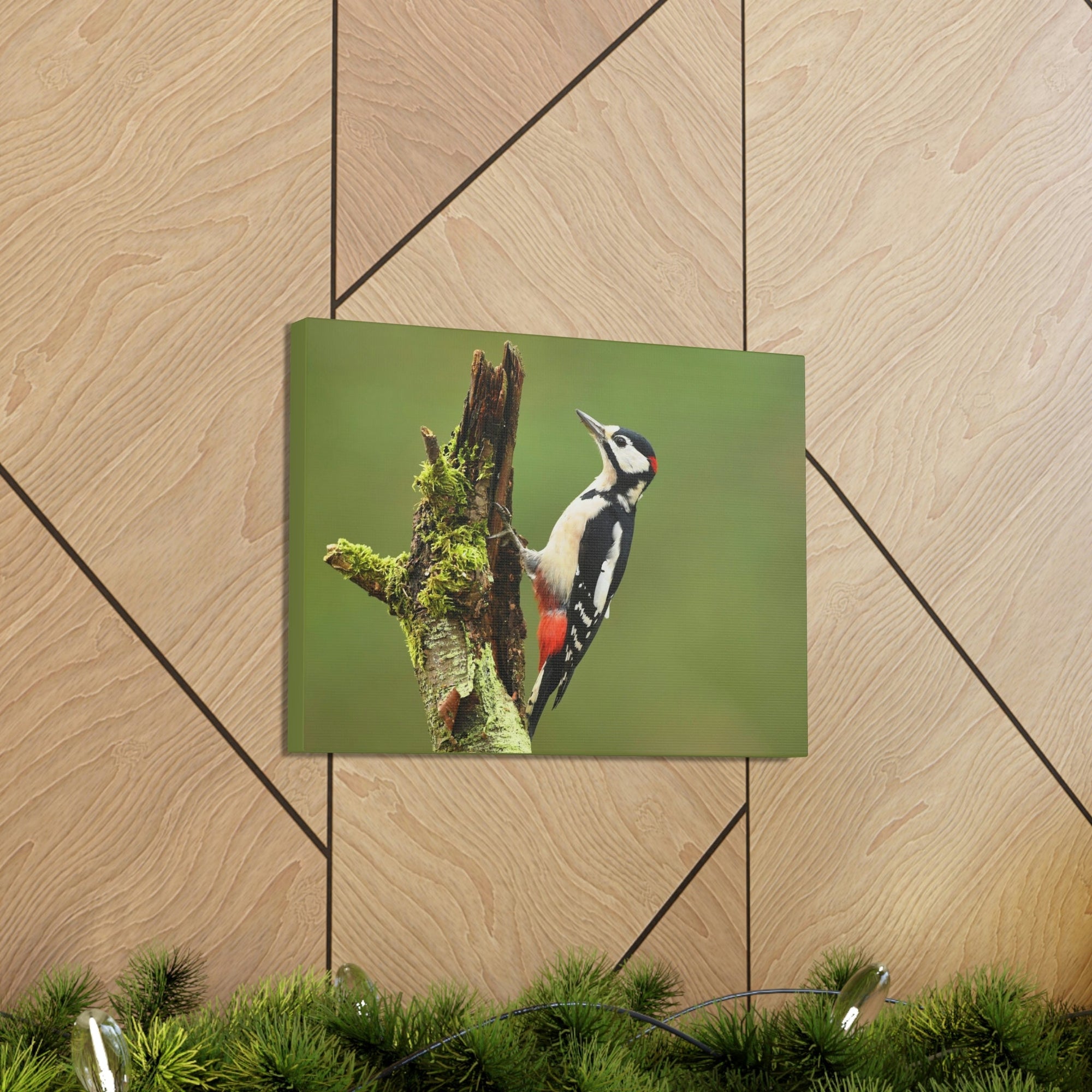 Scripture Walls Majestic Woodpecker Art Majestic Woodpecker Print Animal Wall Art Wildlife Canvas Prints Wall Art Ready to Hang Unframed-Express Your Love Gifts