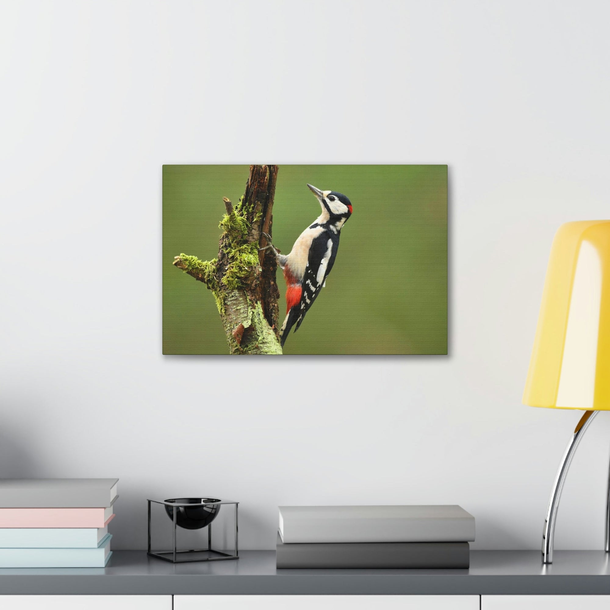 Scripture Walls Majestic Woodpecker Art Majestic Woodpecker Print Animal Wall Art Wildlife Canvas Prints Wall Art Ready to Hang Unframed-Express Your Love Gifts