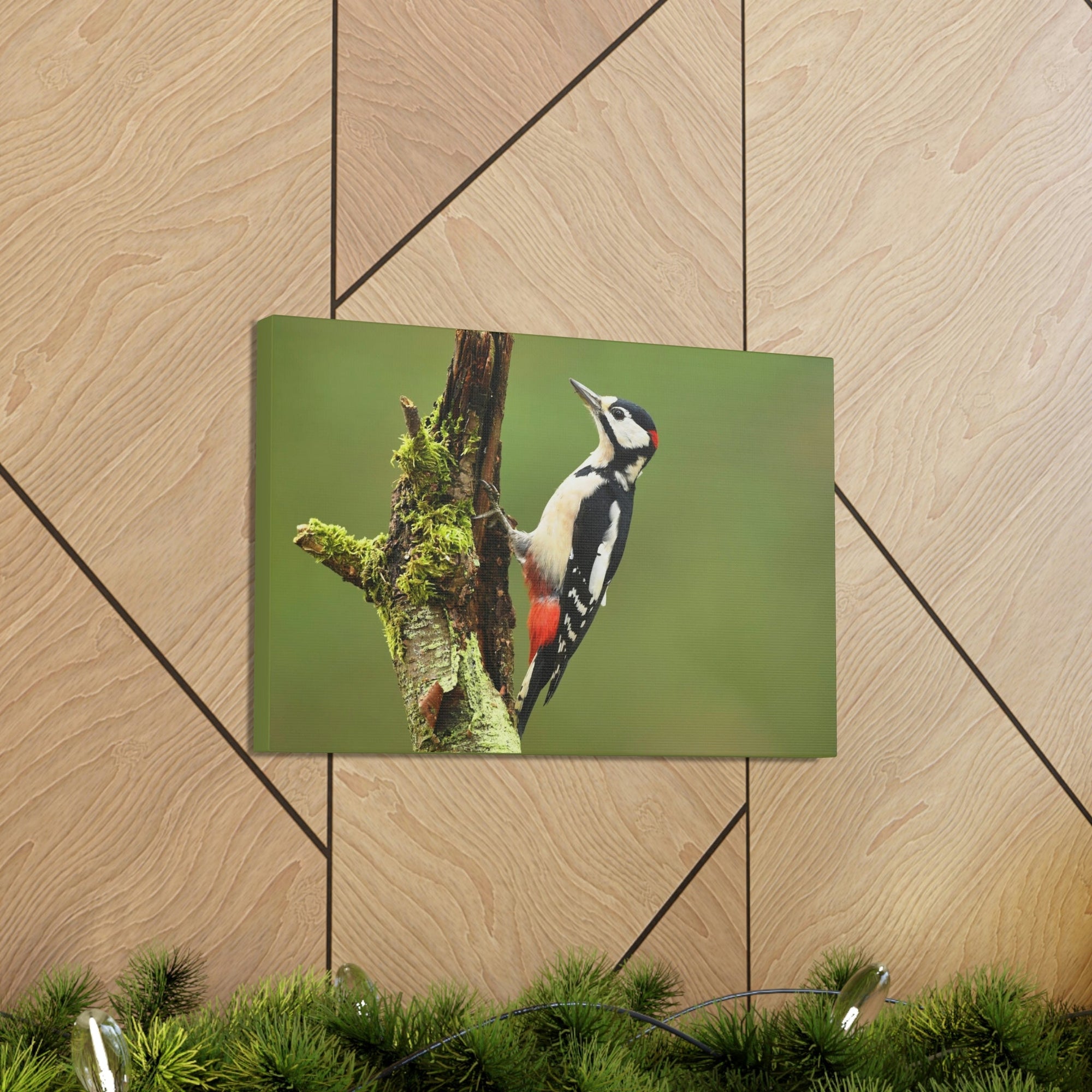 Scripture Walls Majestic Woodpecker Art Majestic Woodpecker Print Animal Wall Art Wildlife Canvas Prints Wall Art Ready to Hang Unframed-Express Your Love Gifts