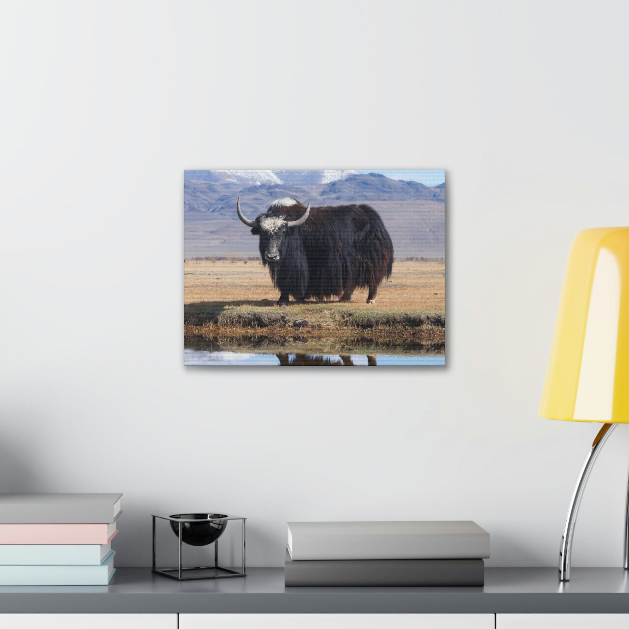 Scripture Walls Majestic Yak Art Majestic Yak Print Animal Wall Art Wildlife Canvas Prints Wall Art Ready to Hang Unframed-Express Your Love Gifts