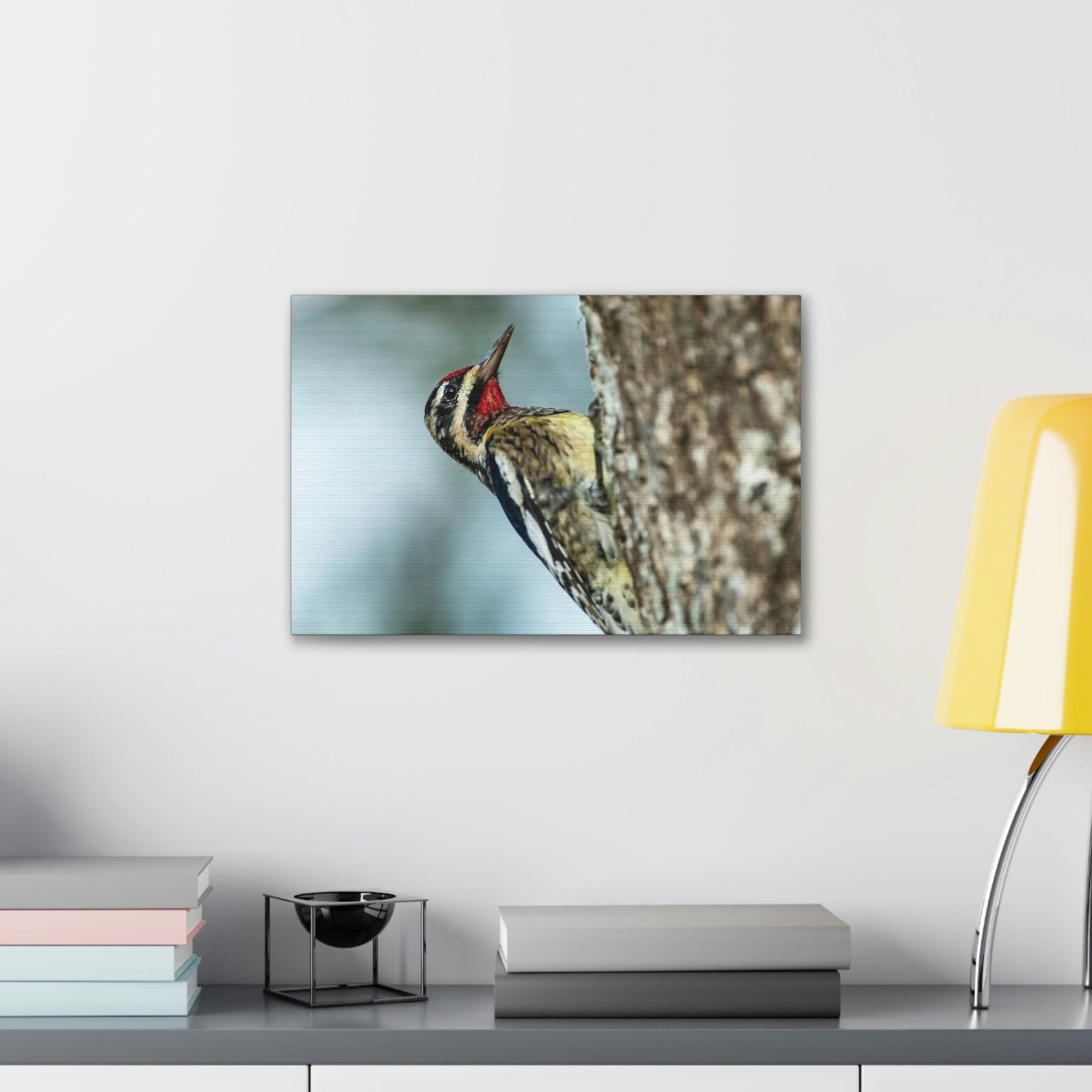 Scripture Walls Majestic Yellow Belly Sapsucker Art Majestic Yellow Belly Sapsucker Print Animal Wall Art Wildlife Canvas Prints Wall Art Ready to Hang Unframed-Express Your Love Gifts