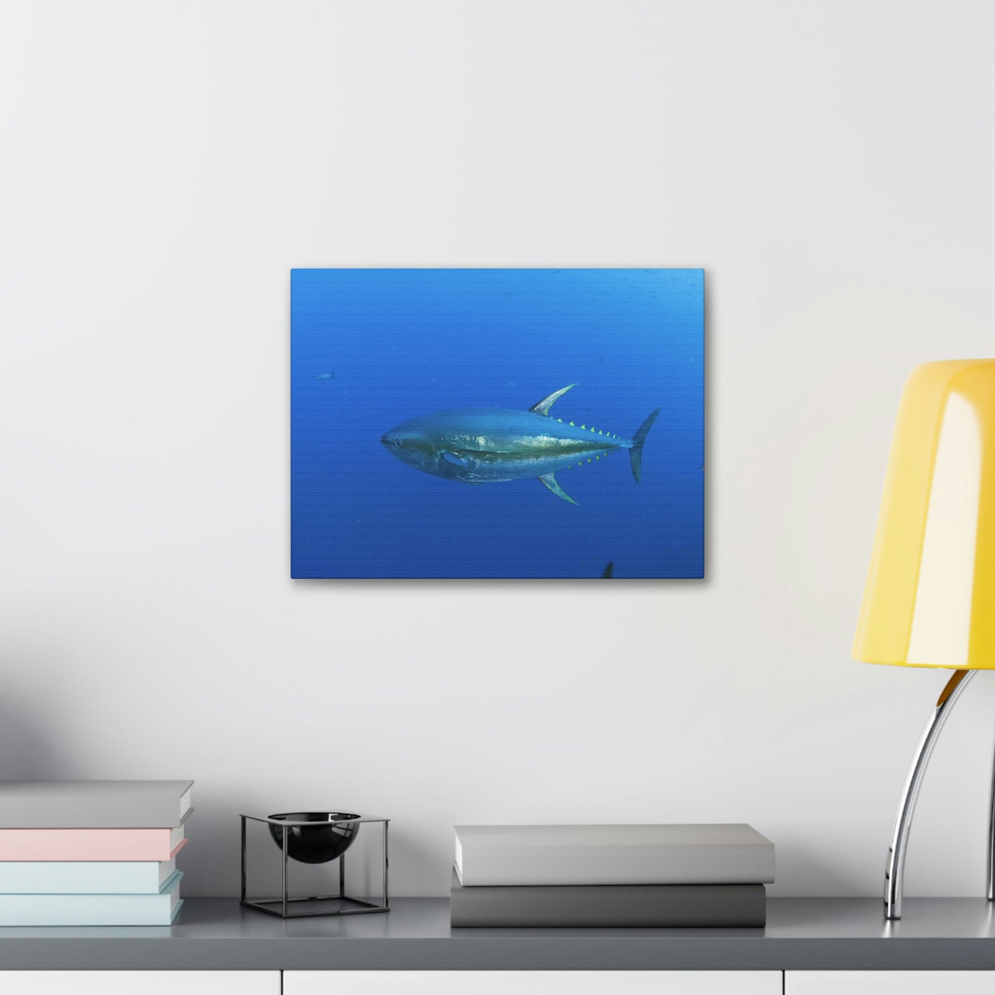 Scripture Walls Majestic Yellow Finned Tuna Art Majestic Yellow Finned Tuna Print Animal Wall Art Wildlife Canvas Prints Wall Art Ready to Hang Unframed-Express Your Love Gifts