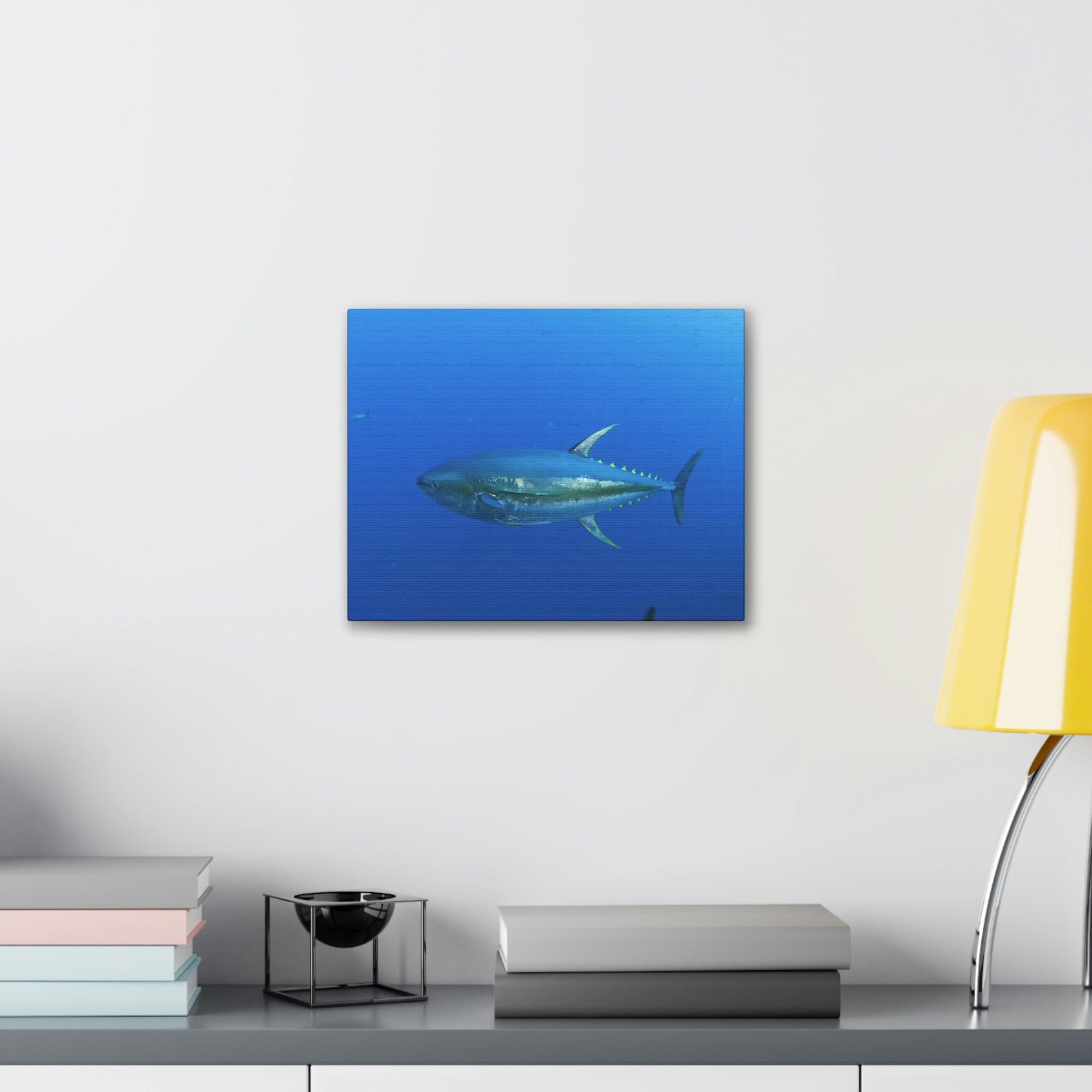 Scripture Walls Majestic Yellow Finned Tuna Art Majestic Yellow Finned Tuna Print Animal Wall Art Wildlife Canvas Prints Wall Art Ready to Hang Unframed-Express Your Love Gifts