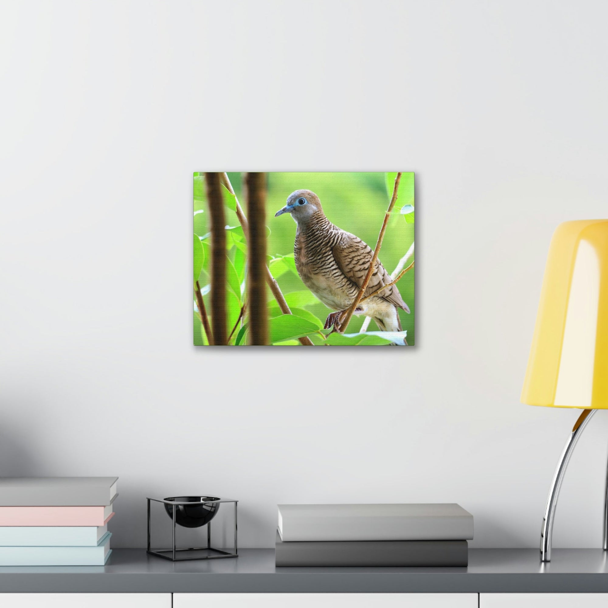 Scripture Walls Majestic Zebra Dove Art Majestic Zebra Dove Print Animal Wall Art Wildlife Canvas Prints Wall Art Ready to Hang Unframed-Express Your Love Gifts