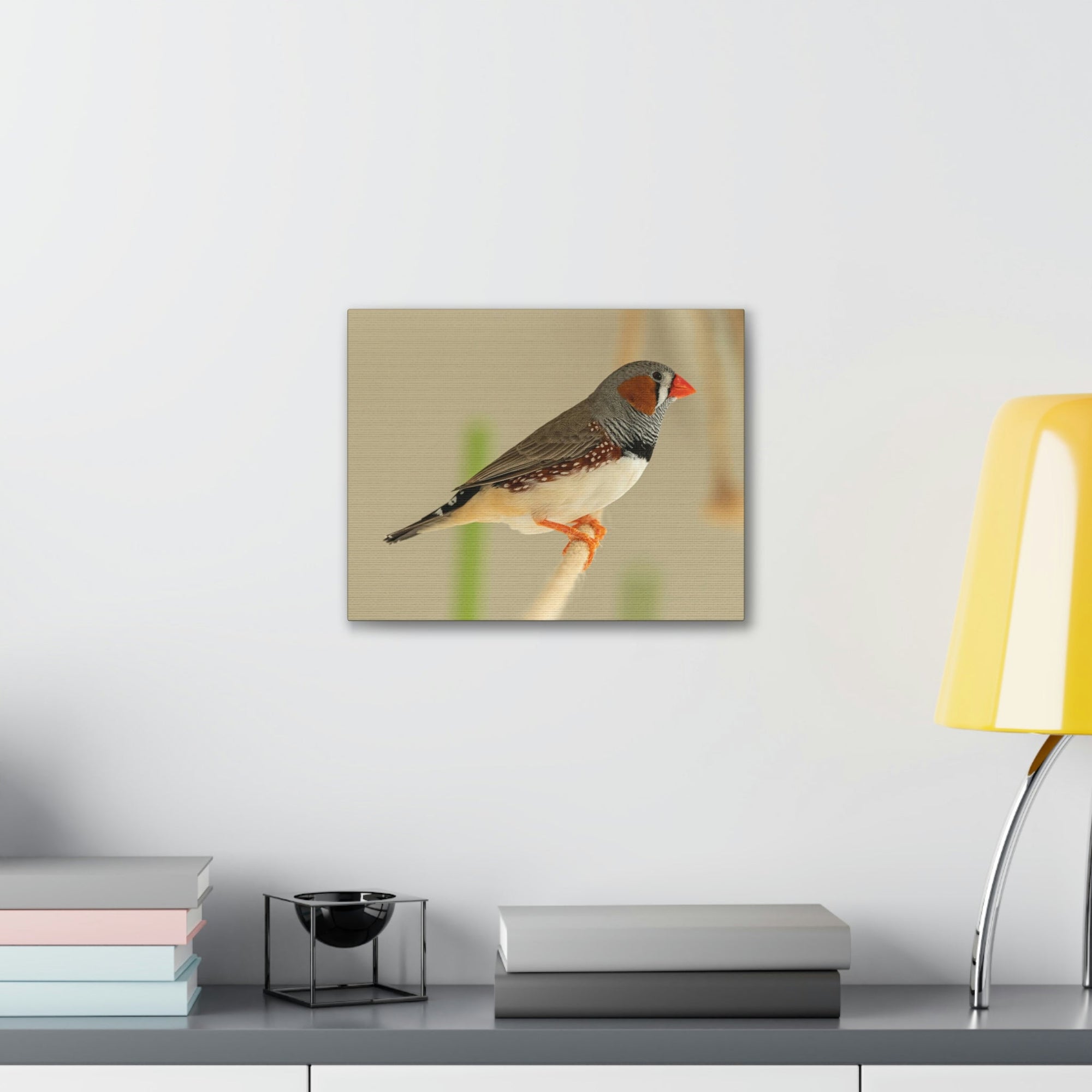 Scripture Walls Majestic Zebra Finch Art Majestic Zebra Finch Print Animal Wall Art Wildlife Canvas Prints Wall Art Ready to Hang Unframed-Express Your Love Gifts