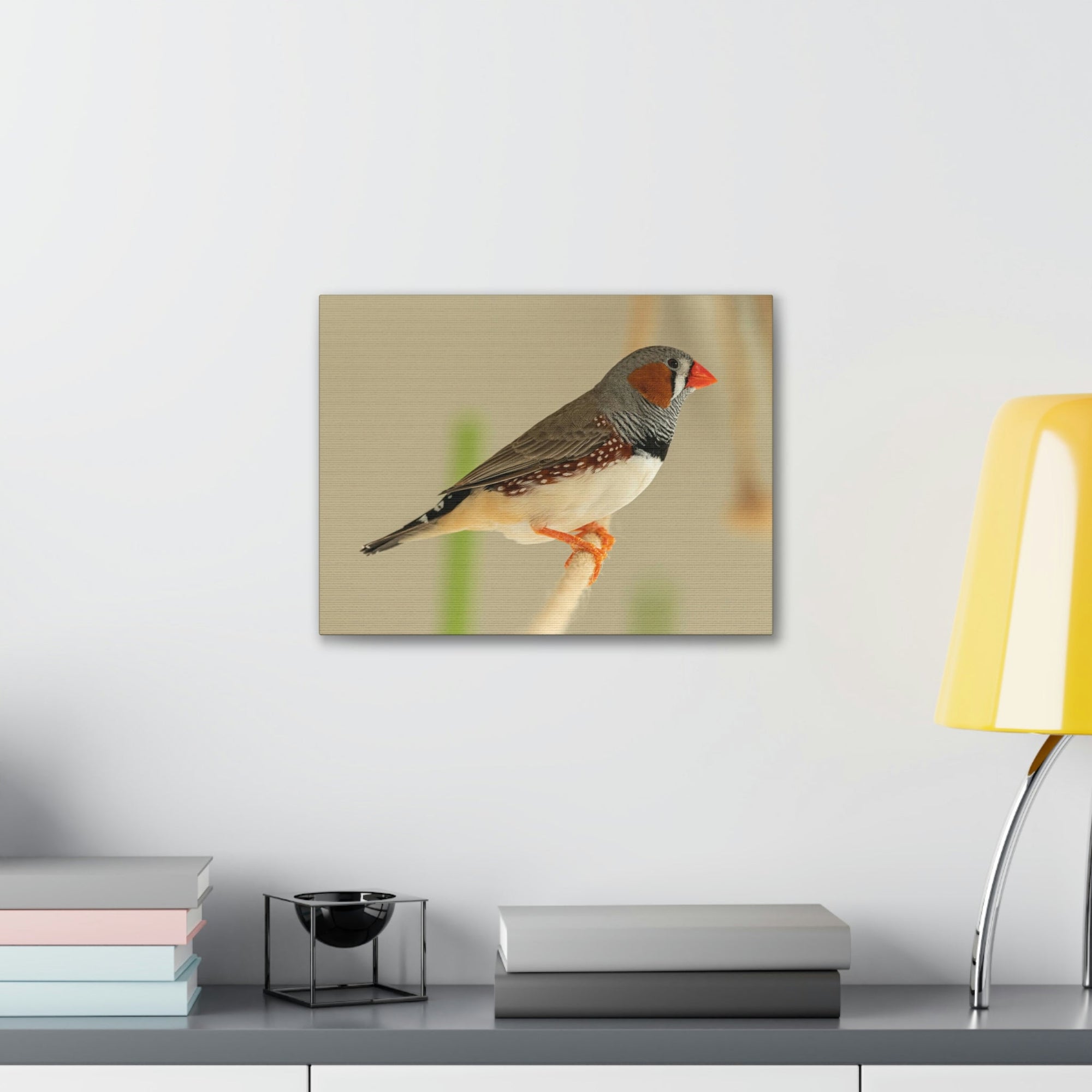 Scripture Walls Majestic Zebra Finch Art Majestic Zebra Finch Print Animal Wall Art Wildlife Canvas Prints Wall Art Ready to Hang Unframed-Express Your Love Gifts