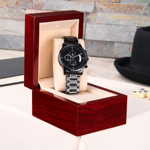 Men's Watch Your Six Engraved Multifunction Policeman Men's Watch Stainless Steel W Copper Dial-Express Your Love Gifts