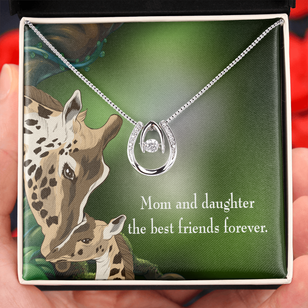 Mother Daughter Friends Forever Stamped Necklace