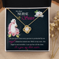 My Dear Nurse Sister Healthcare Medical Worker Nurse Appreciation Gift Infinity Knot Necklace Message Card-Express Your Love Gifts