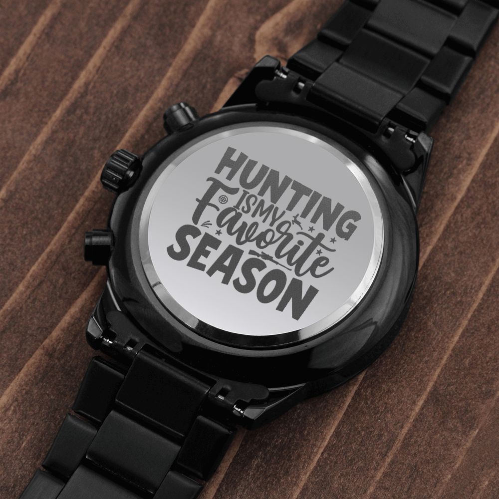 My Favorite Season Engraved For Hunting Hunters Multifunction Men's Watch Stainless Steel W Copper Dial-Express Your Love Gifts