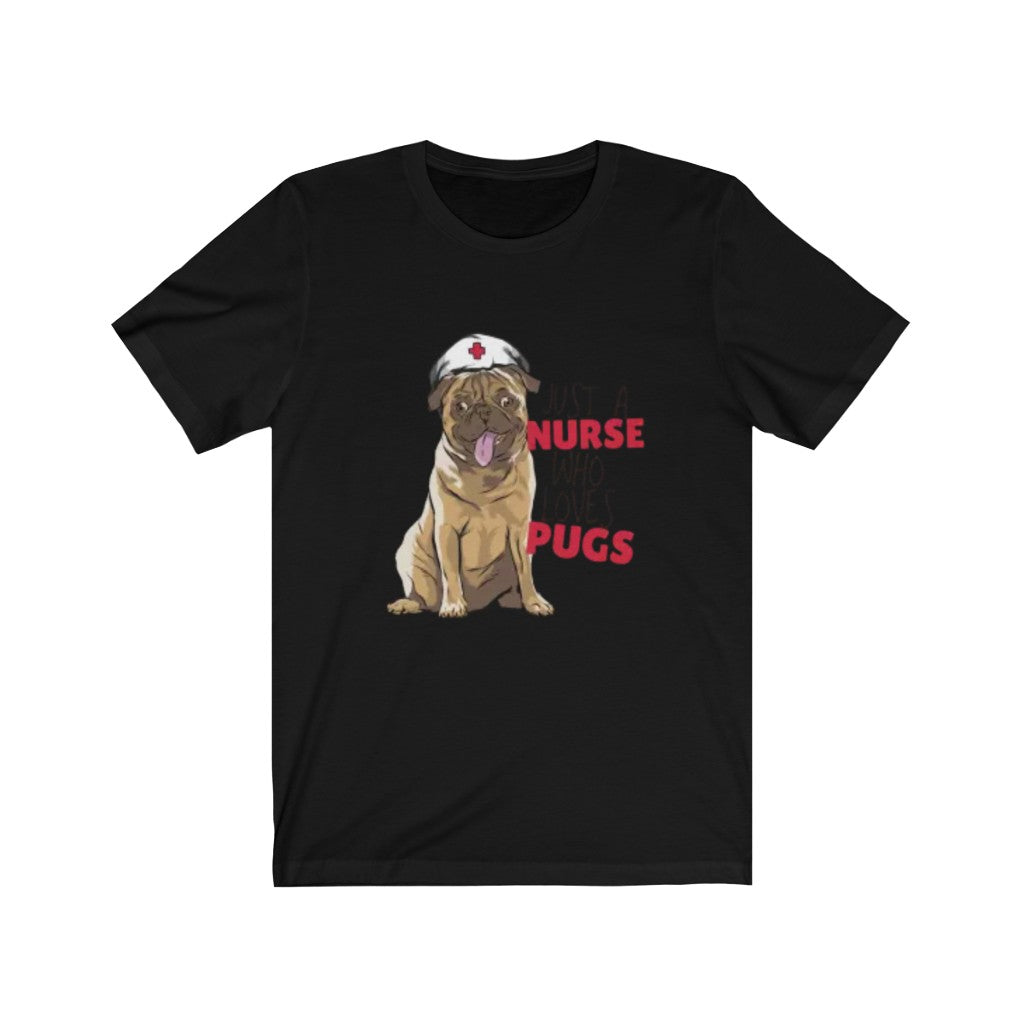 Nurse Loves Pugs Funny Pug Shirt-Express Your Love Gifts