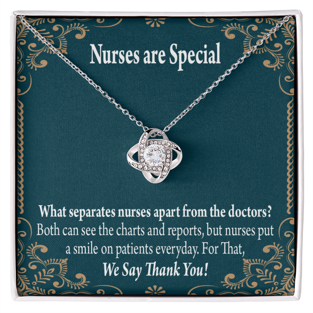 Nurses are Special Healthcare Medical Worker Nurse Appreciation Gift Infinity Knot Necklace Message Card-Express Your Love Gifts