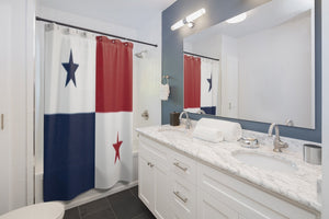 Panama Flag Stylish Design 71" x 74" Elegant Waterproof Shower Curtain for a Spa-like Bathroom Paradise Exceptional Craftsmanship-Express Your Love Gifts