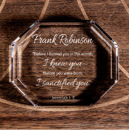 Jeremiah 1:5 I Sanctified You Octagonal Paperweight Personalized Christian Gift-Express Your Love Gifts