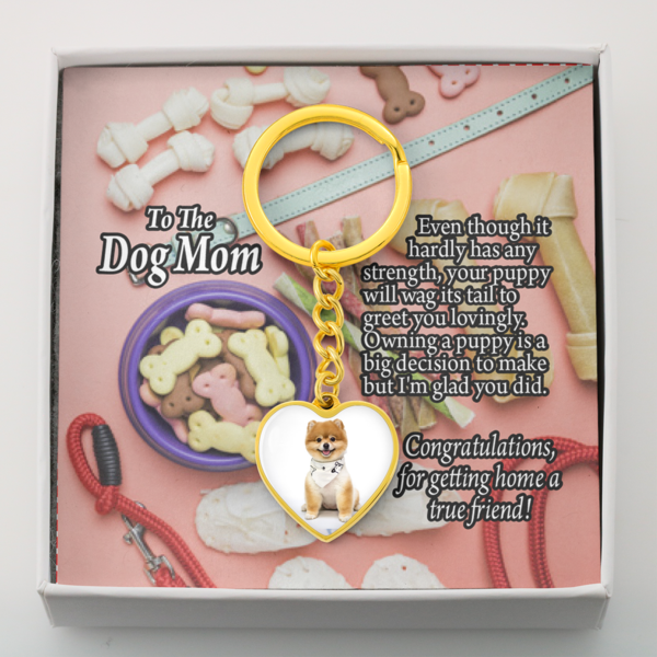 Personalized Pet Message Dog Mom You Brought Home A True Friend Necklace Stainless Steel Heart Pendant Necklace 18-22"-Express Your Love Gifts